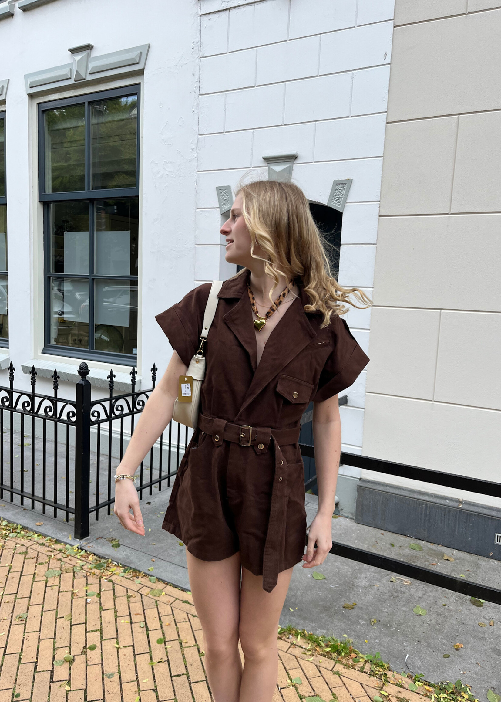 Flo Boutique Playsuit Nina Dark Brown