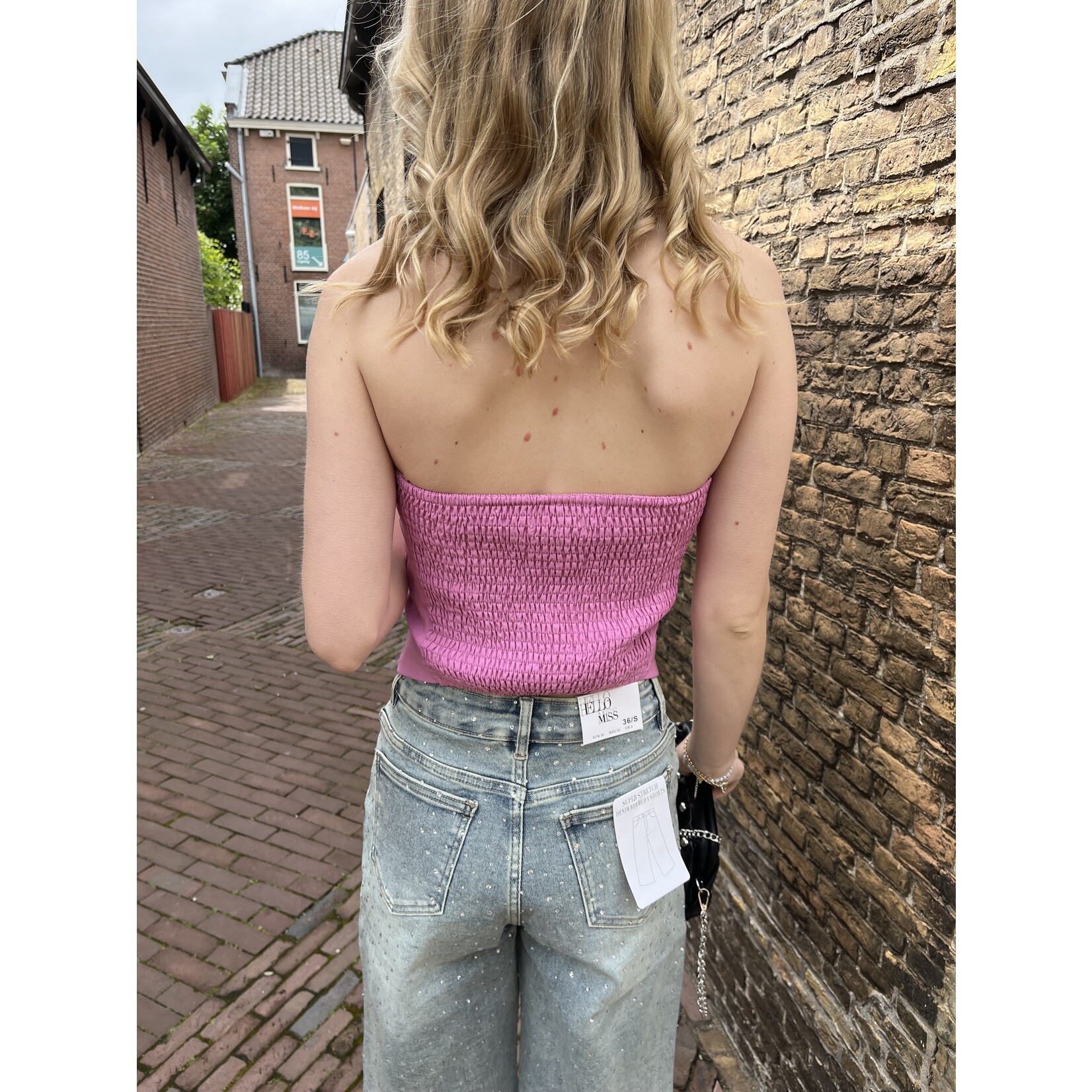 Flo Boutique Bandeau top Kate Pink