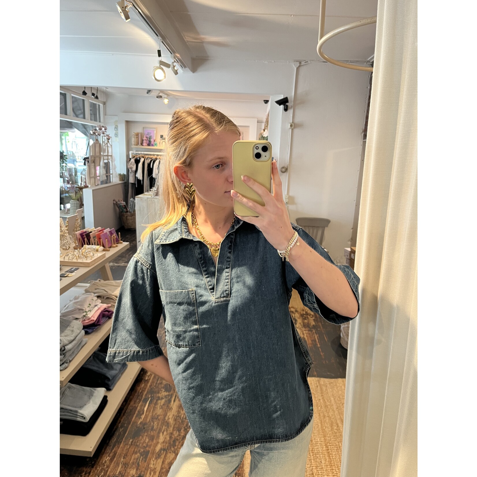 Flo Boutique Spijkerblouse Nola