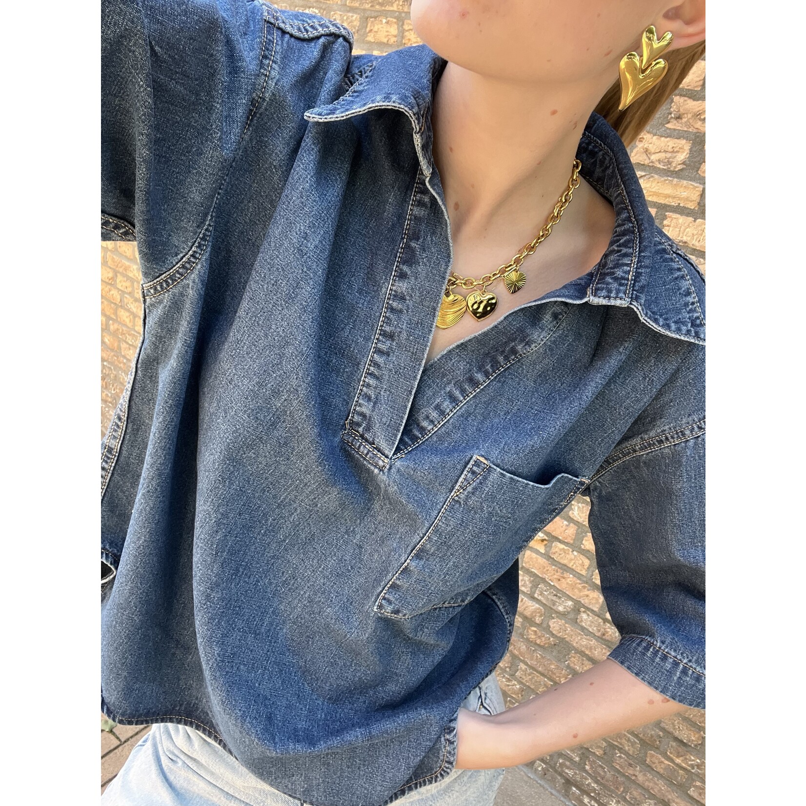 Flo Boutique Spijkerblouse Nola