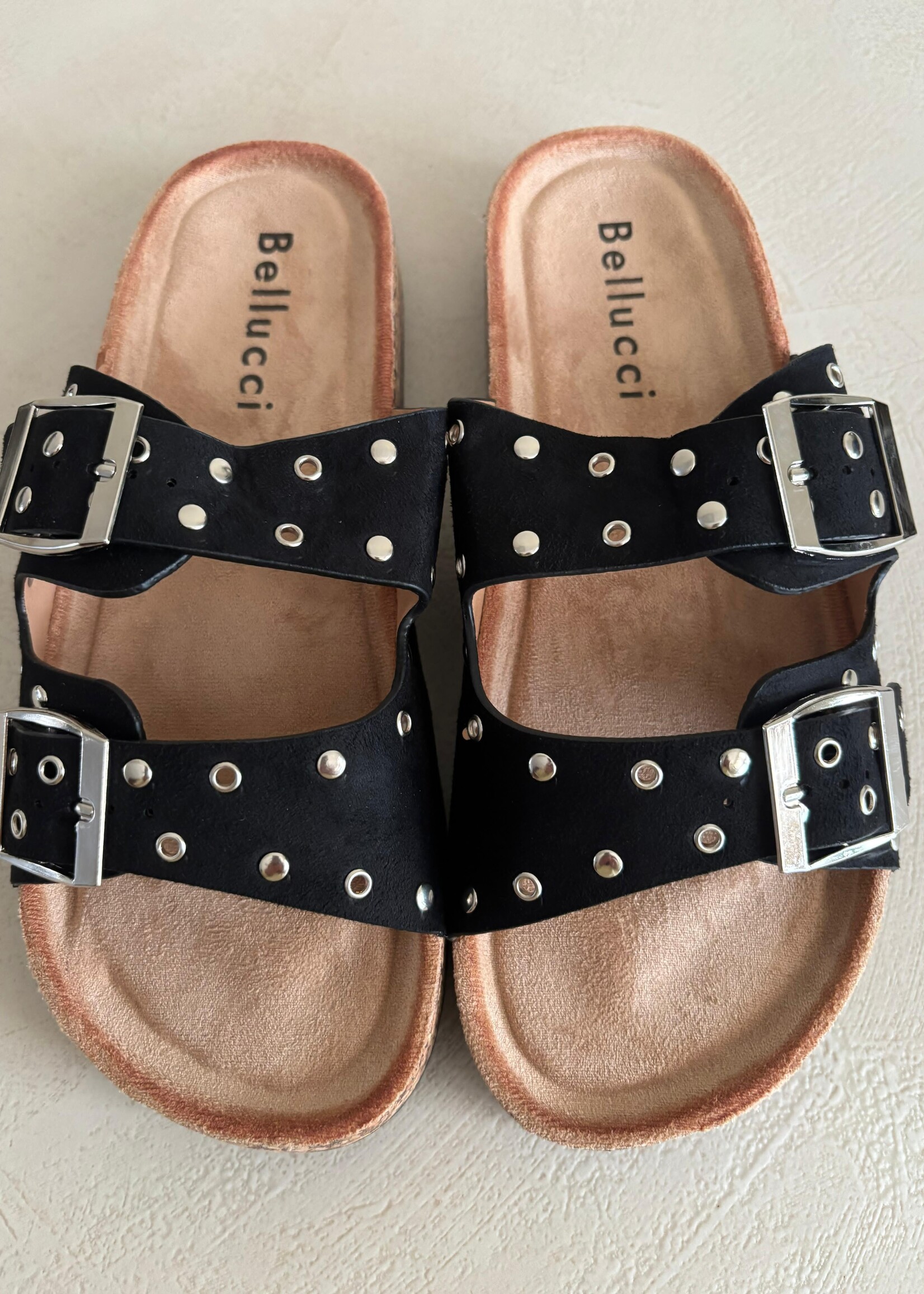 Flo Boutique Slipper studs Gigi Black