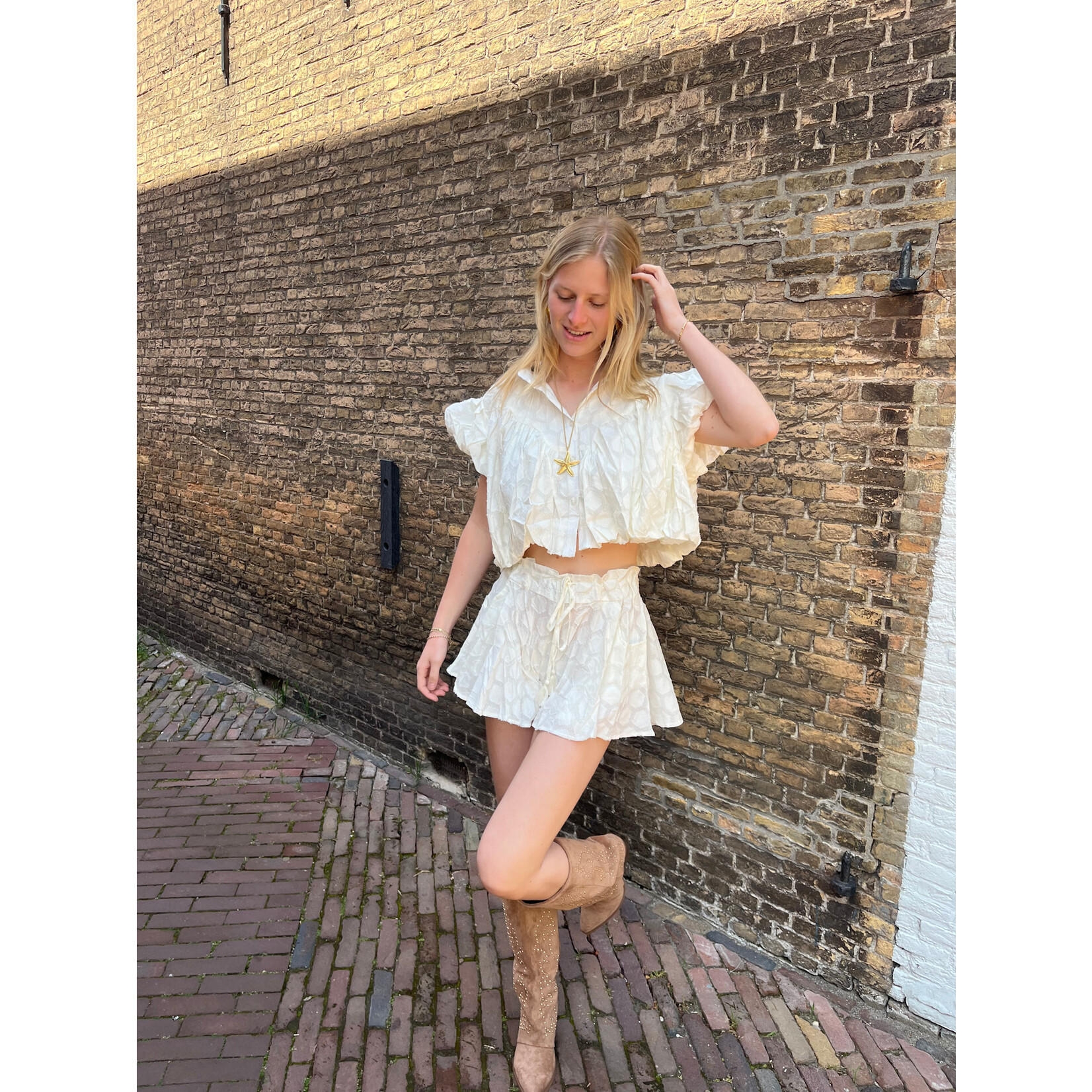 Flo Boutique Short Babet White