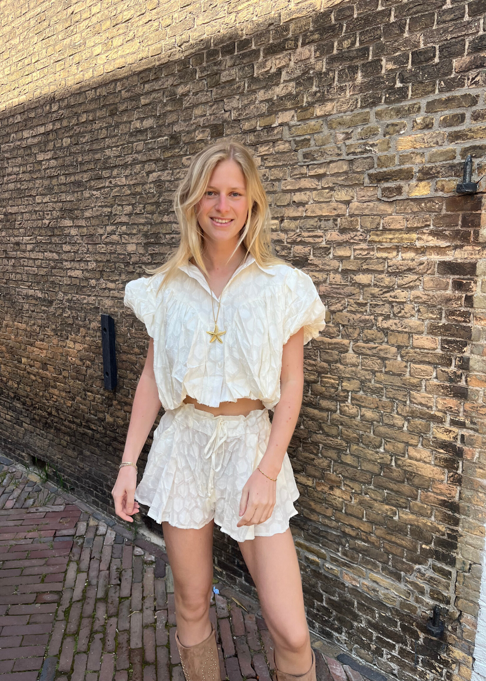 Flo Boutique Short Babet White