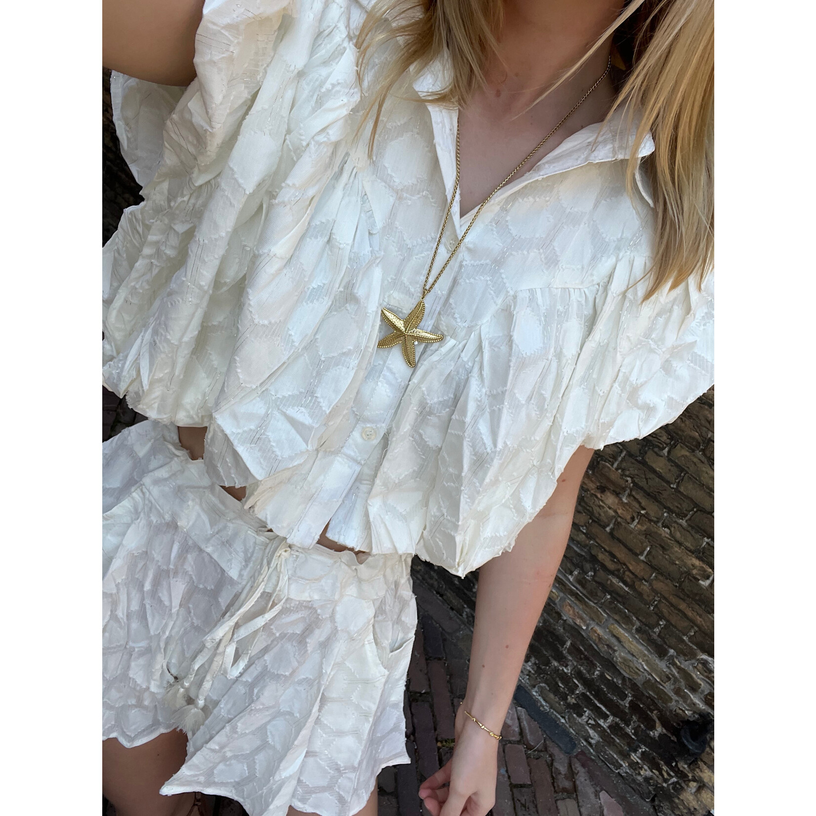 Flo Boutique Top Babet White