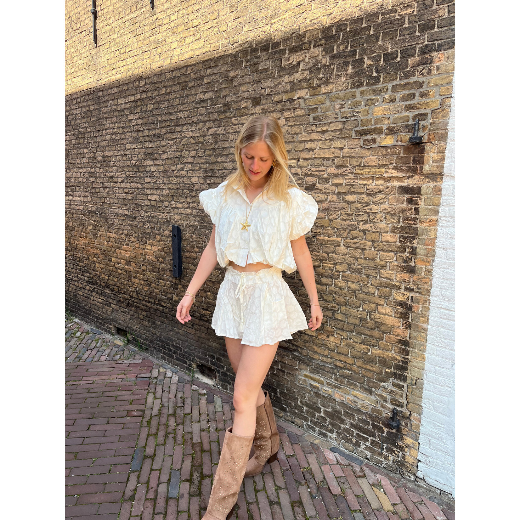 Flo Boutique Top Babet White