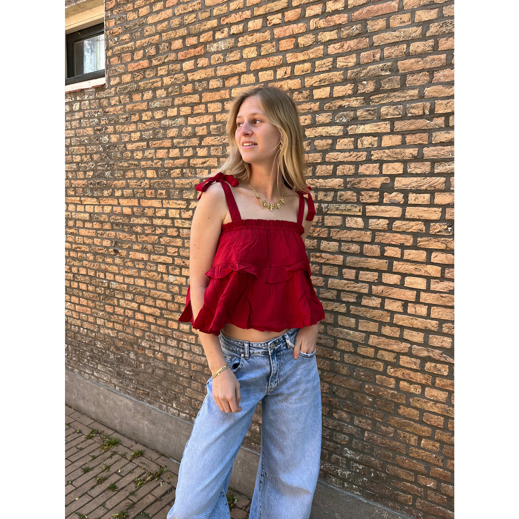 Flo Boutique Top Bonita Red