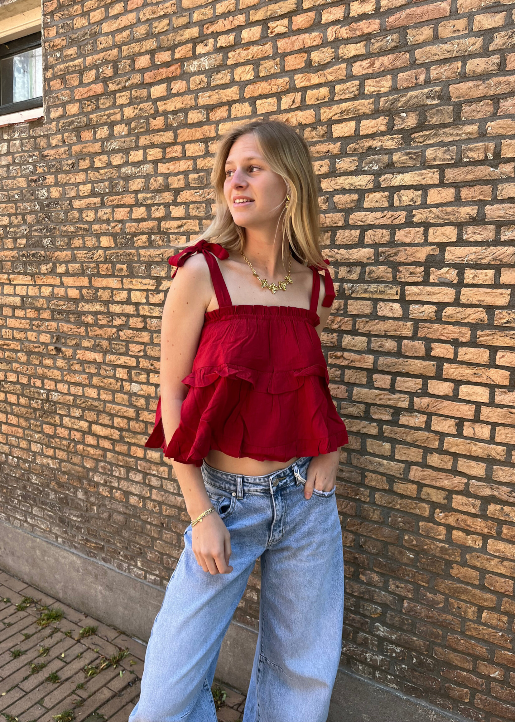 Flo Boutique Top Bonita Red