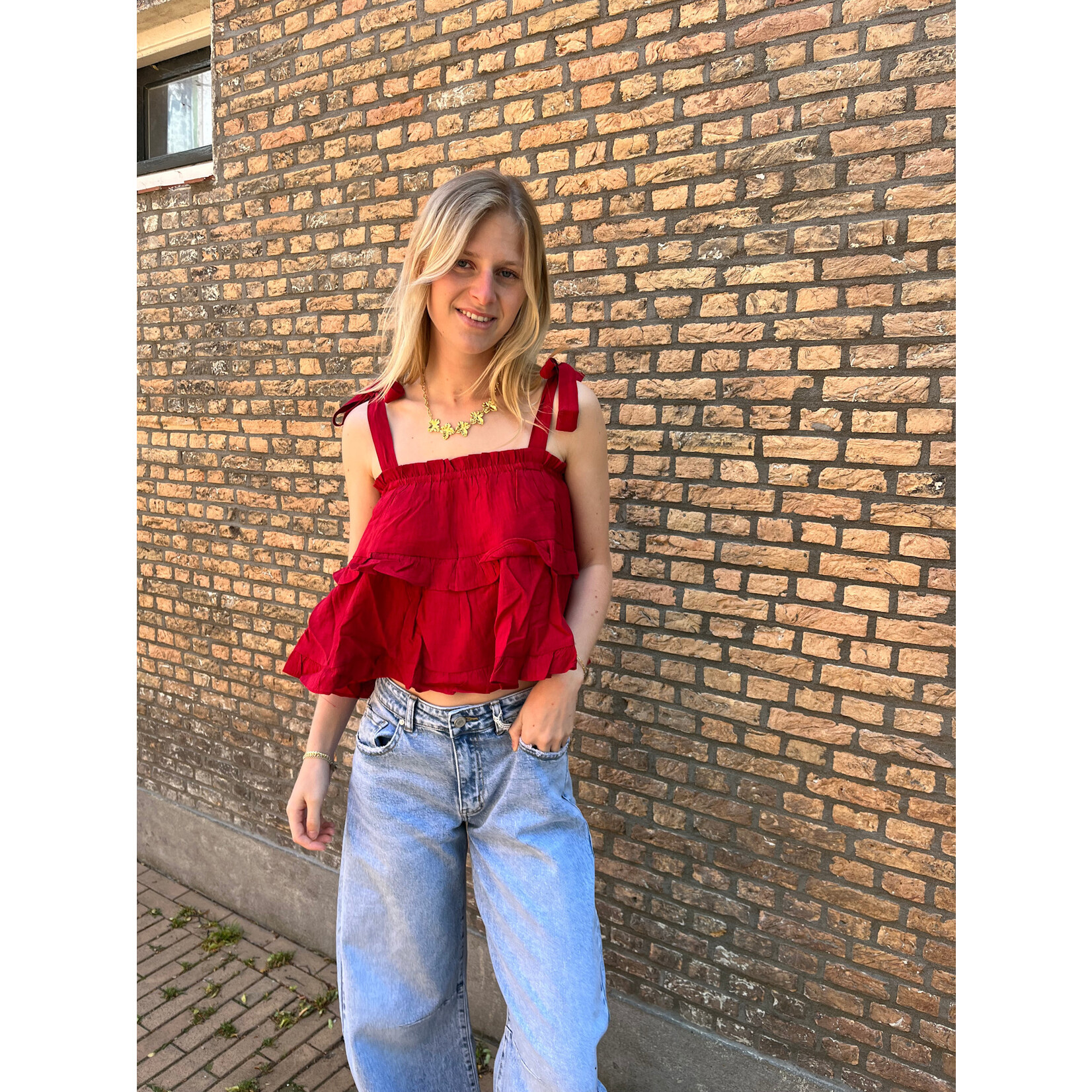 Flo Boutique Top Bonita Red