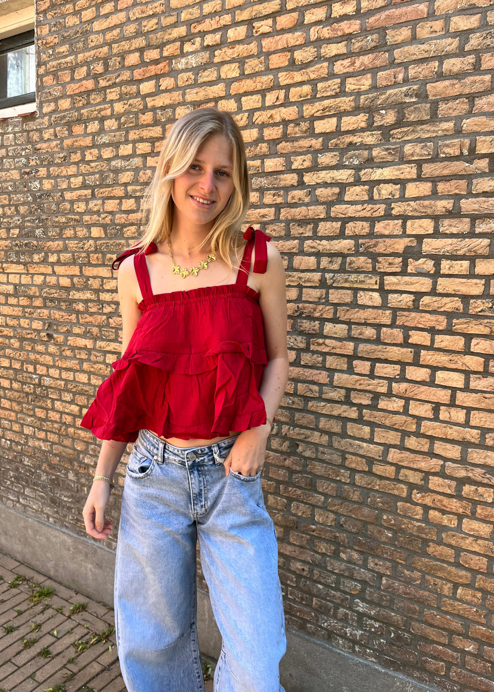 Flo Boutique Top Bonita Red