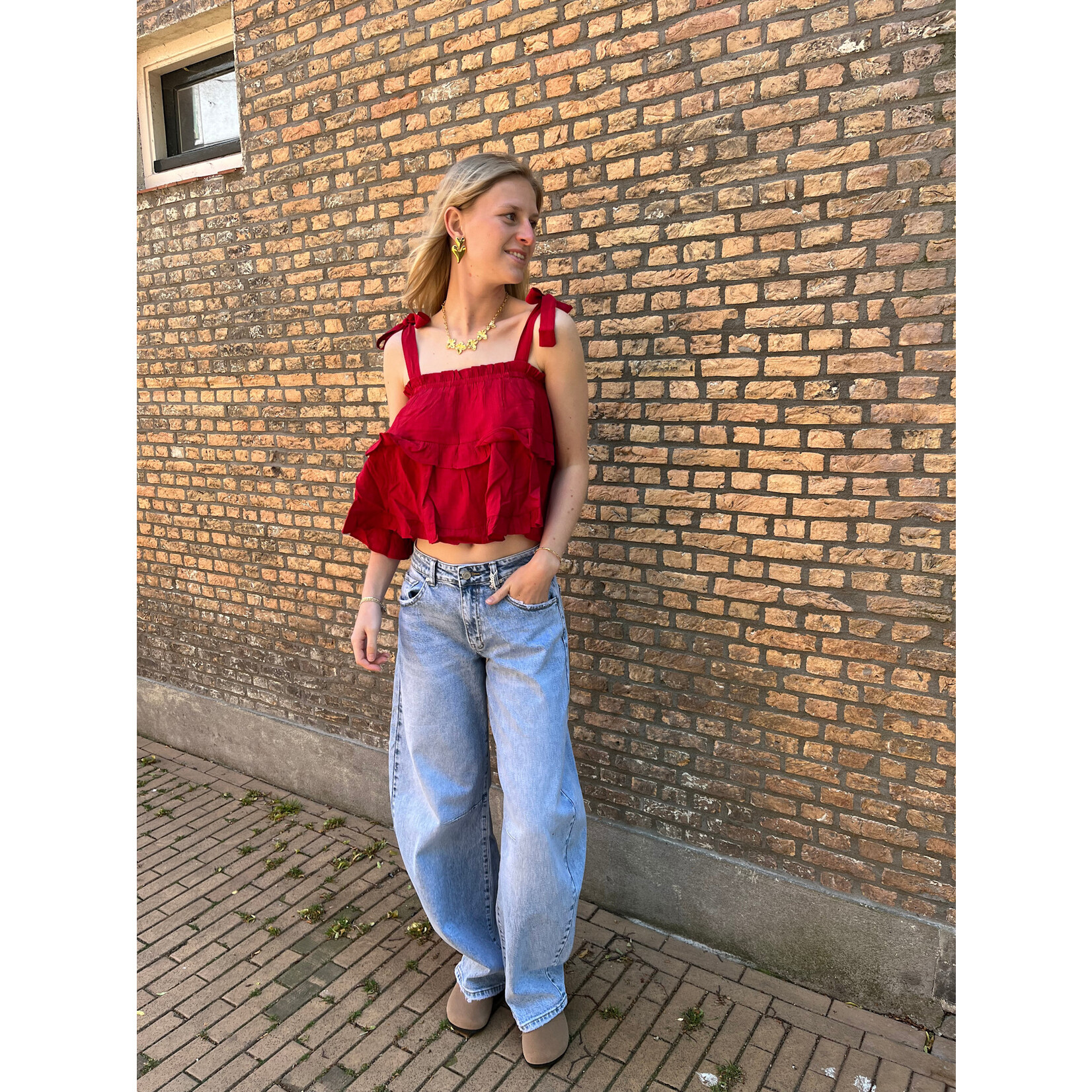 Flo Boutique Top Bonita Red