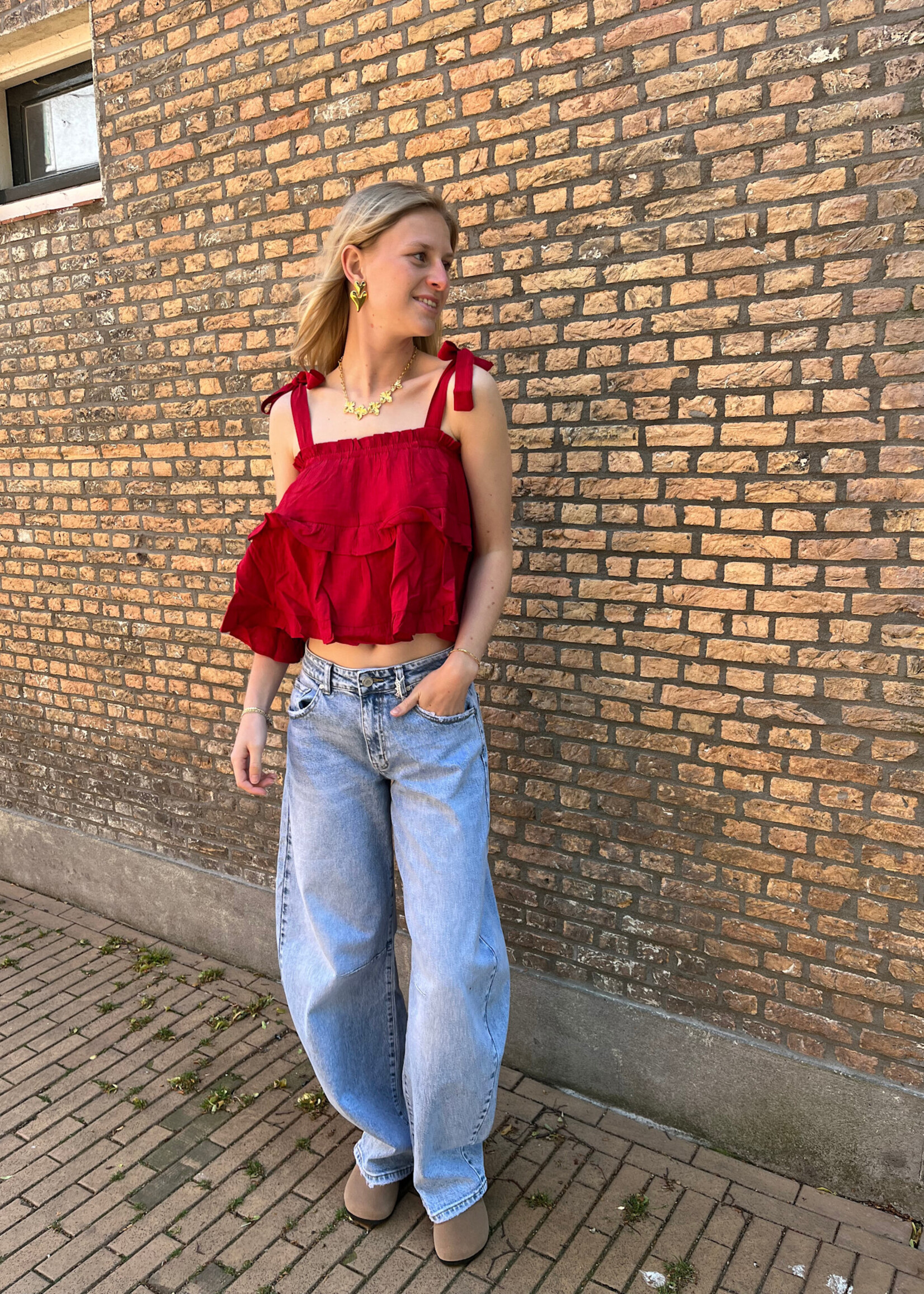 Flo Boutique Top Bonita Red