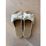 Flo Boutique Slipper Bow Beige