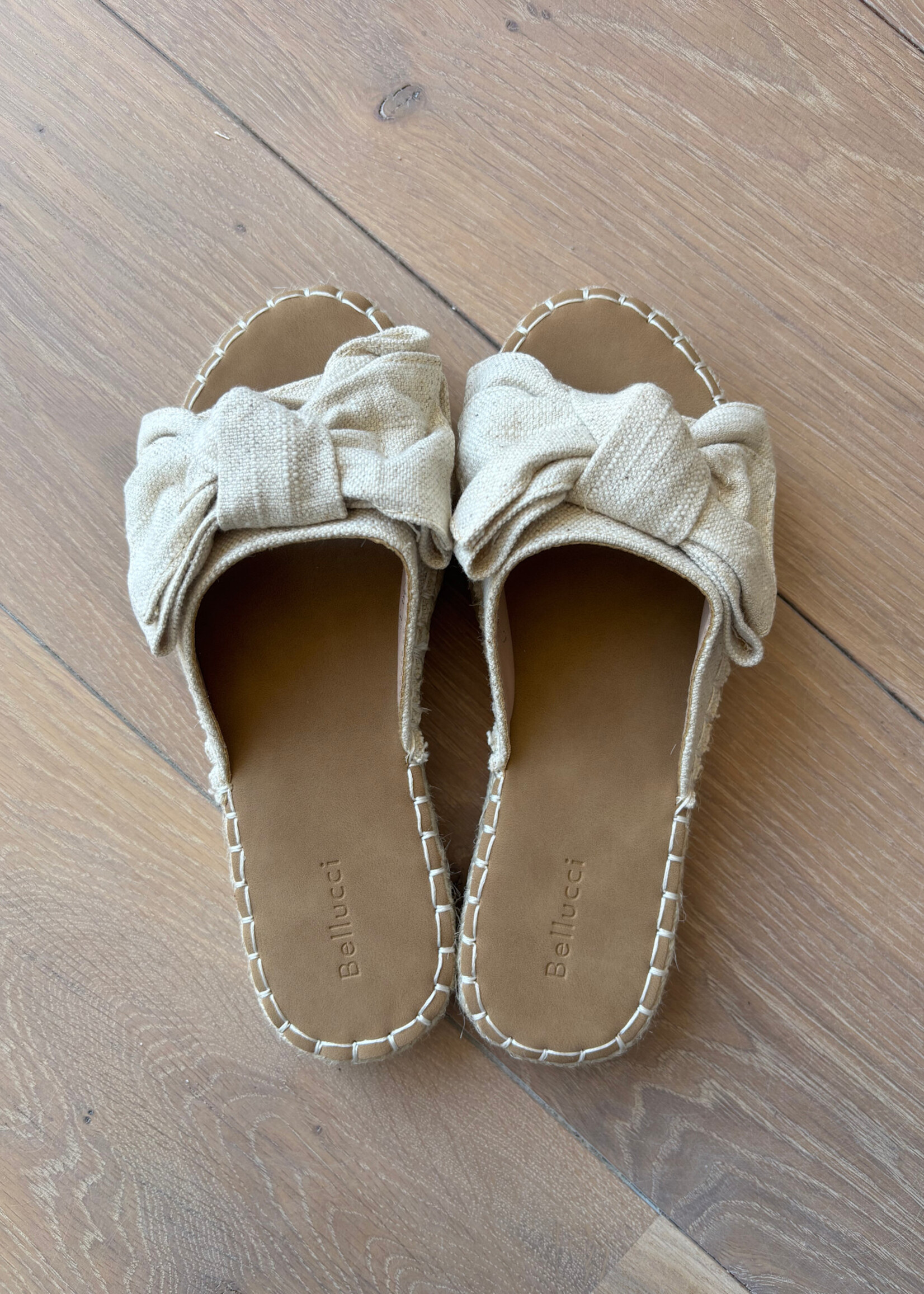 Flo Boutique Slipper Bow Beige