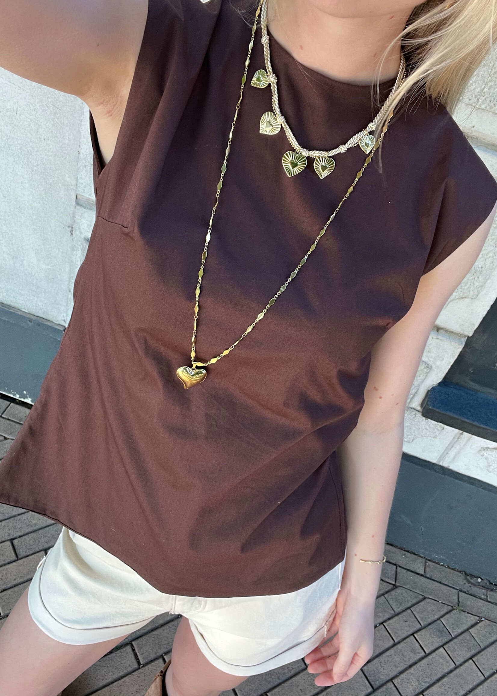 Flo Boutique Top Zara Dark Brown