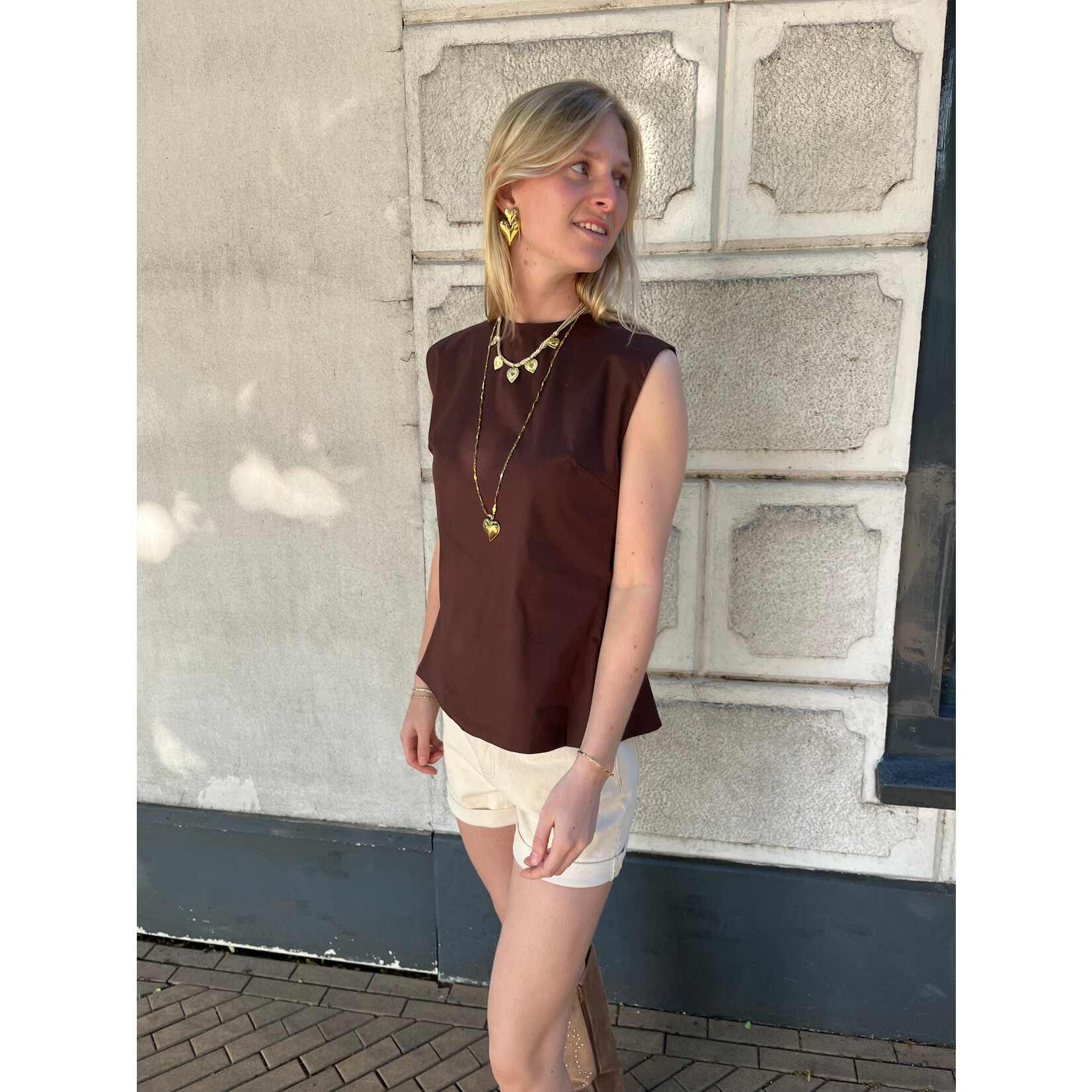 Flo Boutique Top Zara Dark Brown