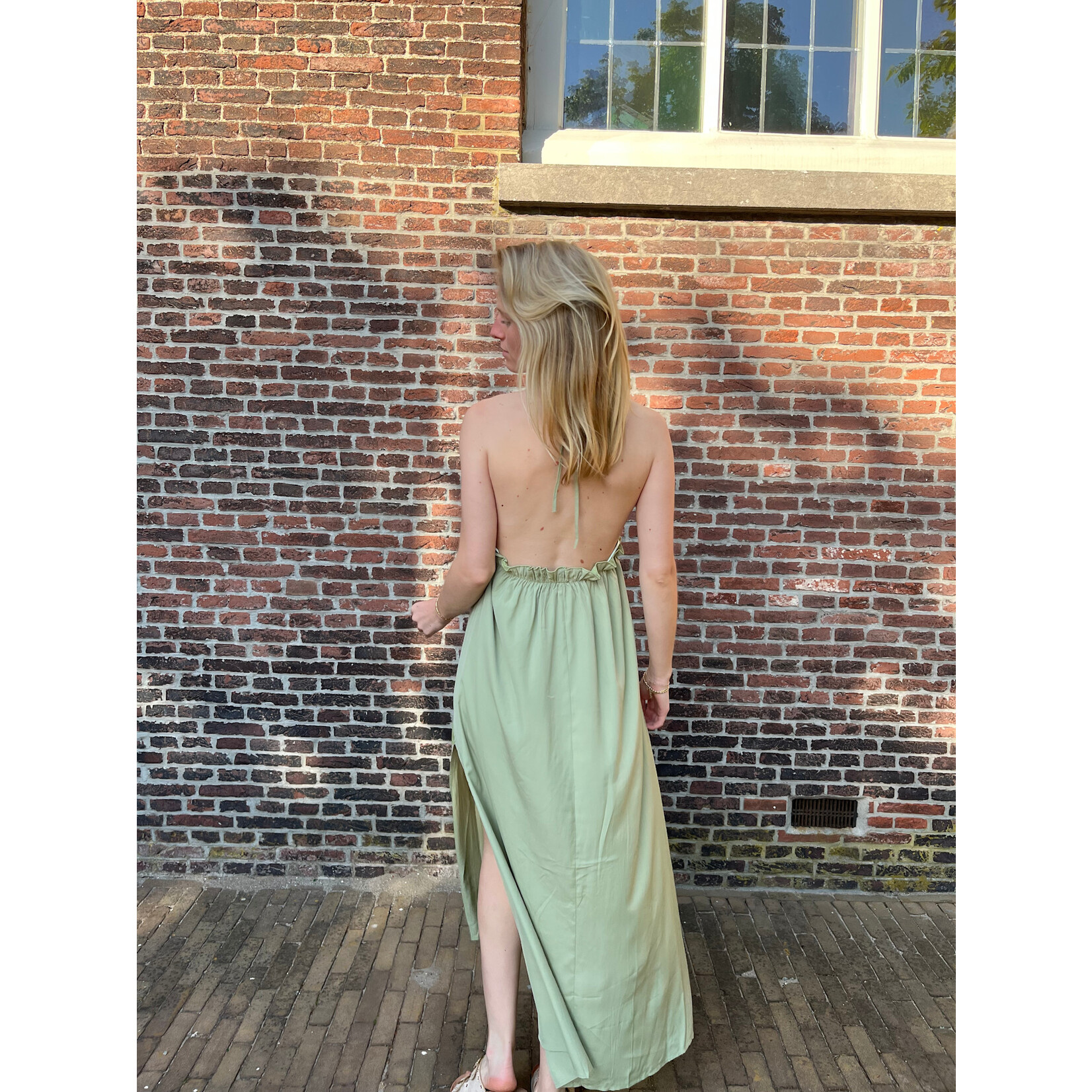 Flo Boutique Jurk Halina Green