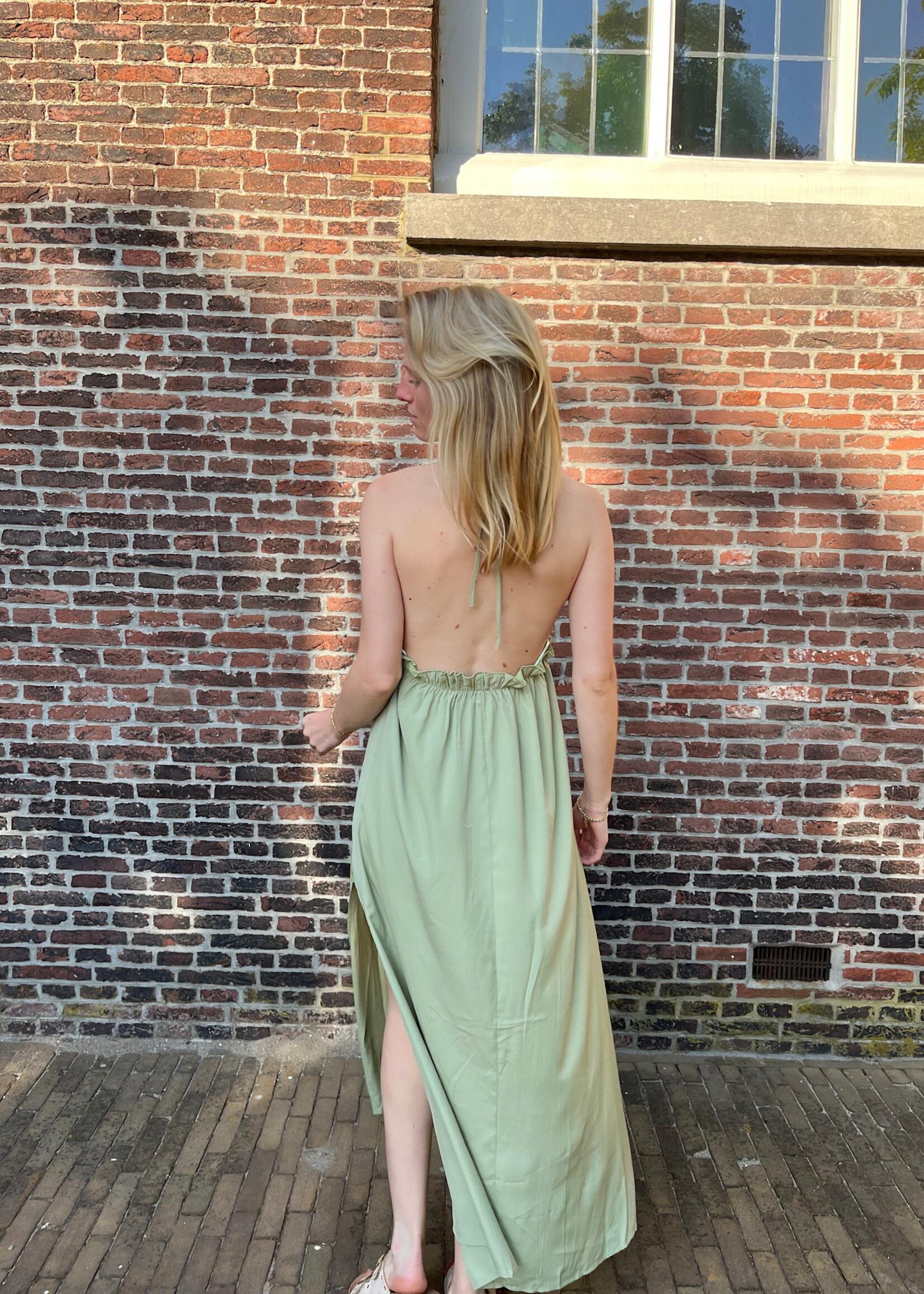 Flo Boutique Jurk Halina Green