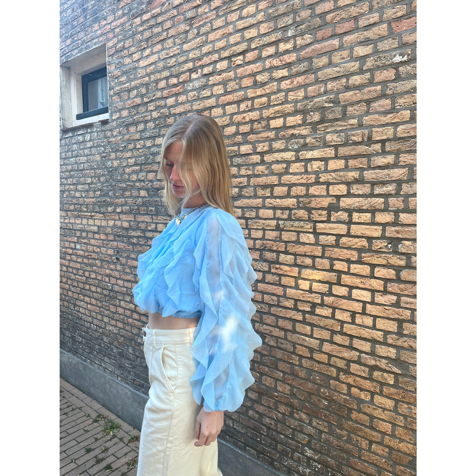 Flo Boutique Top Aline Light Blue