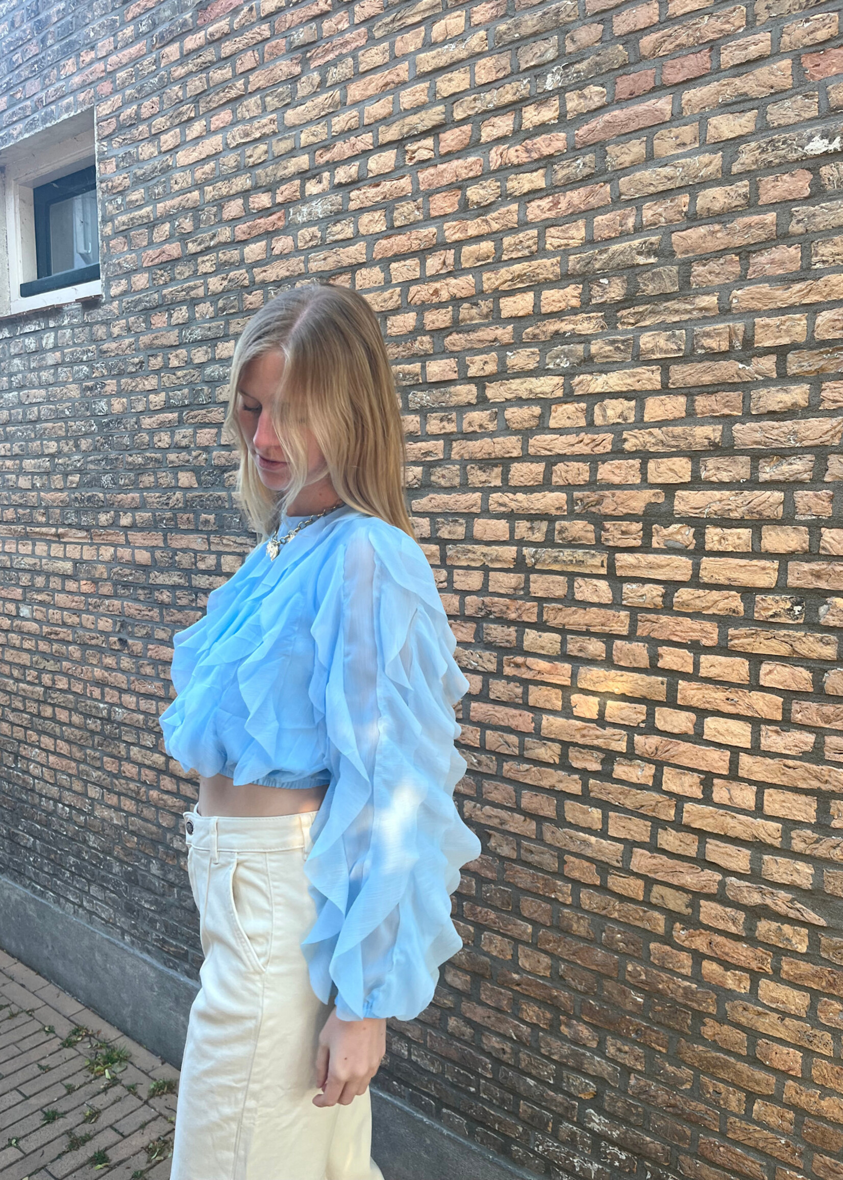 Flo Boutique Top Aline Light Blue