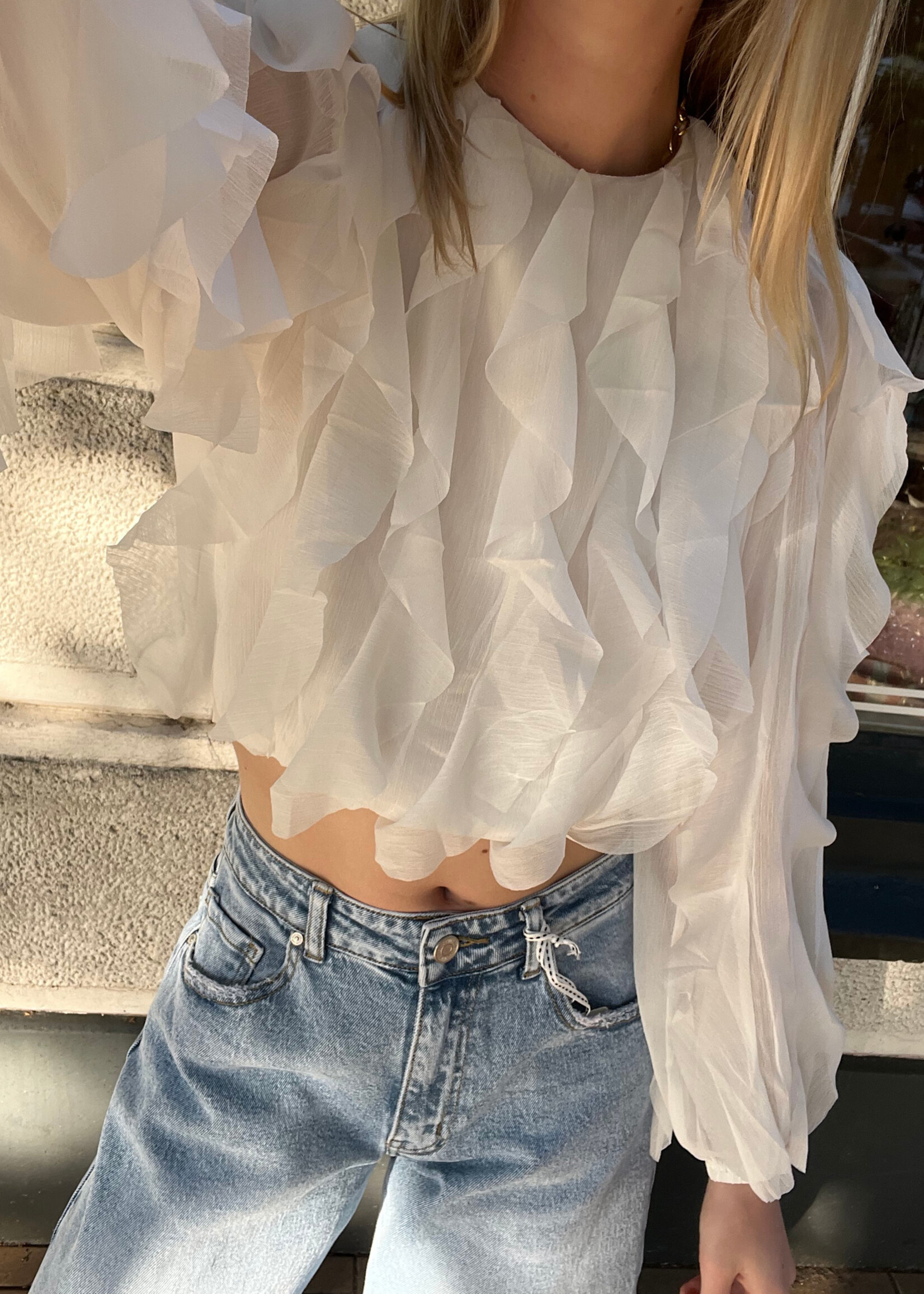 Flo Boutique Top Aline White