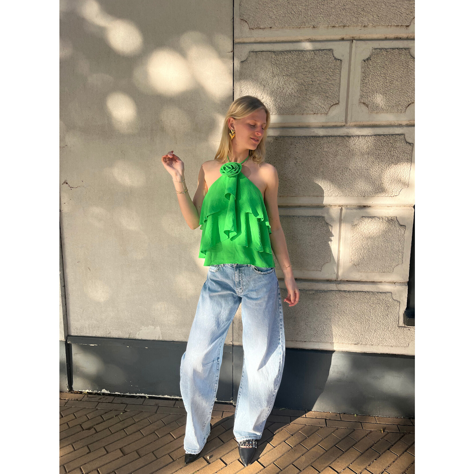 Flo Boutique Top Lou Green