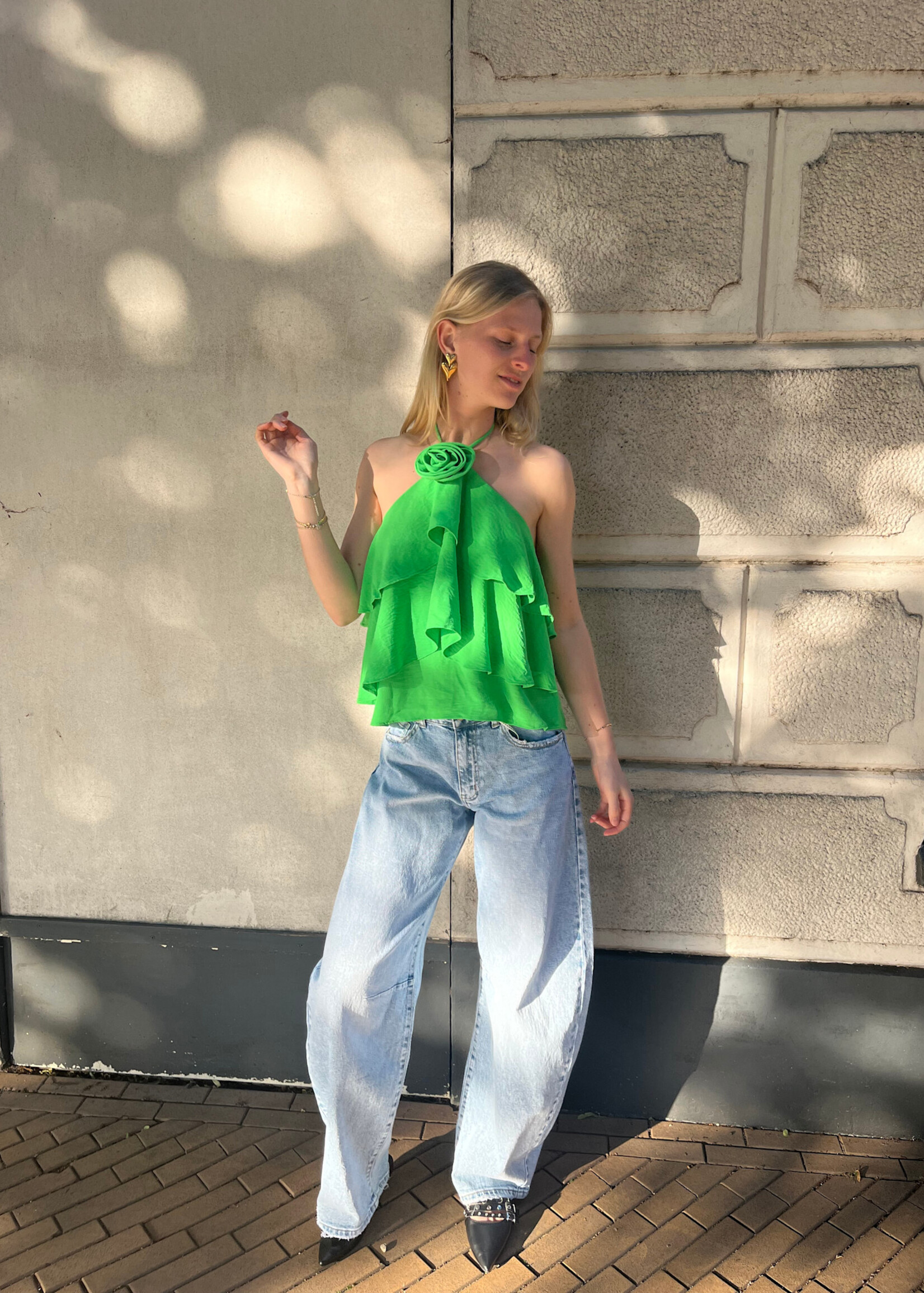 Flo Boutique Top Lou Green