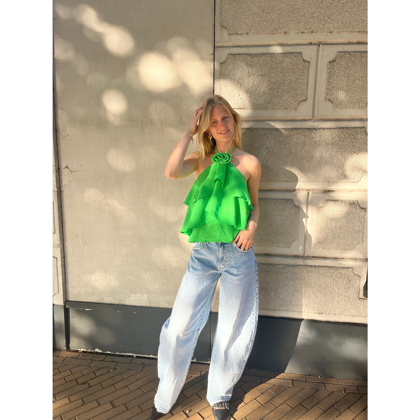 Flo Boutique Top Lou Green
