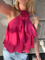 Flo Boutique Top Lou Fuchsia
