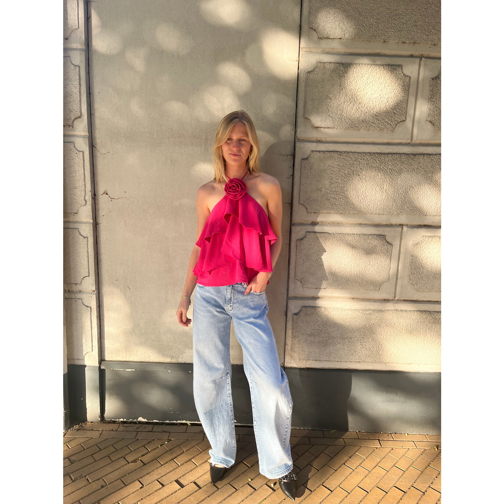 Flo Boutique Top Lou Fuchsia