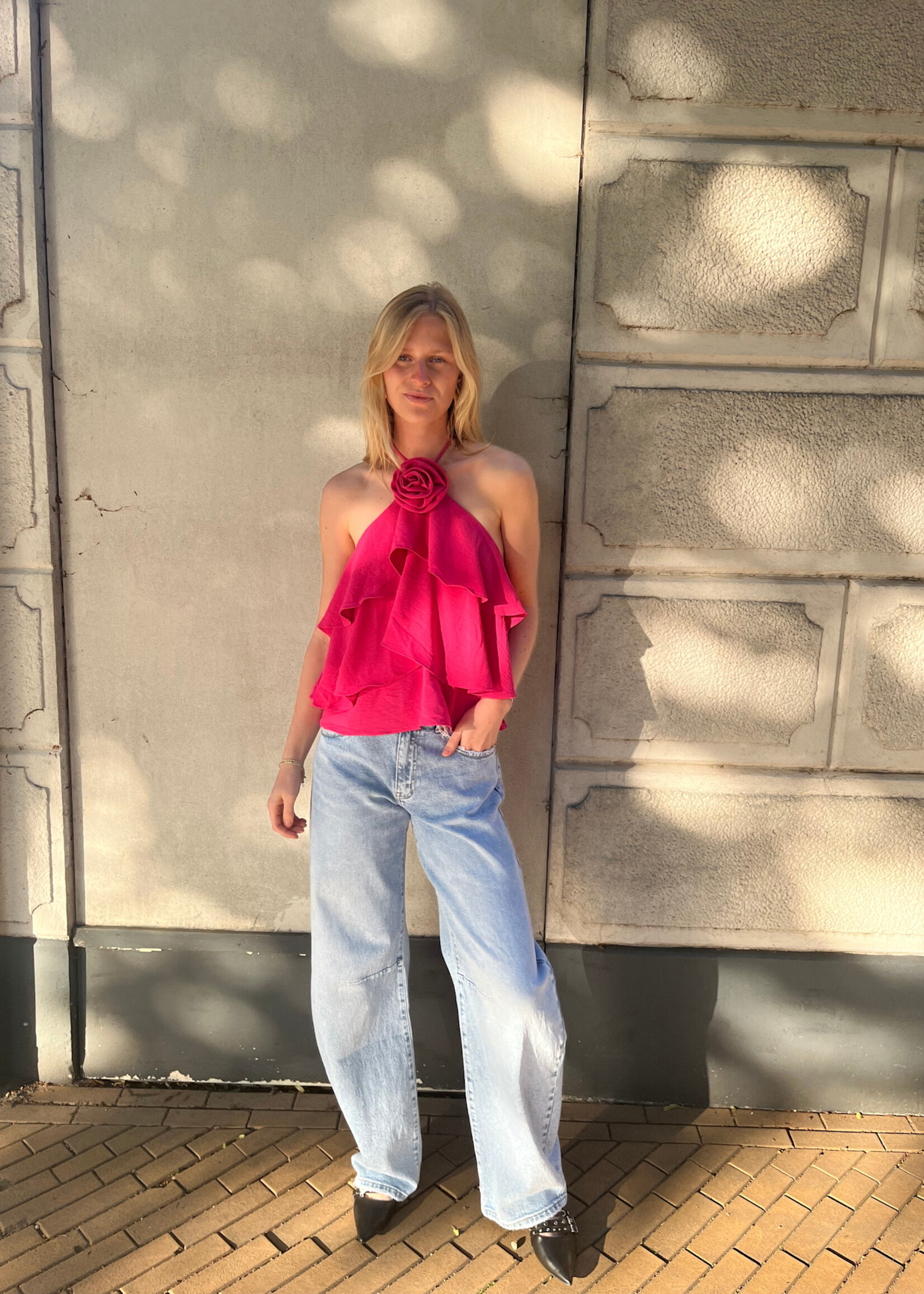 Flo Boutique Top Lou Fuchsia