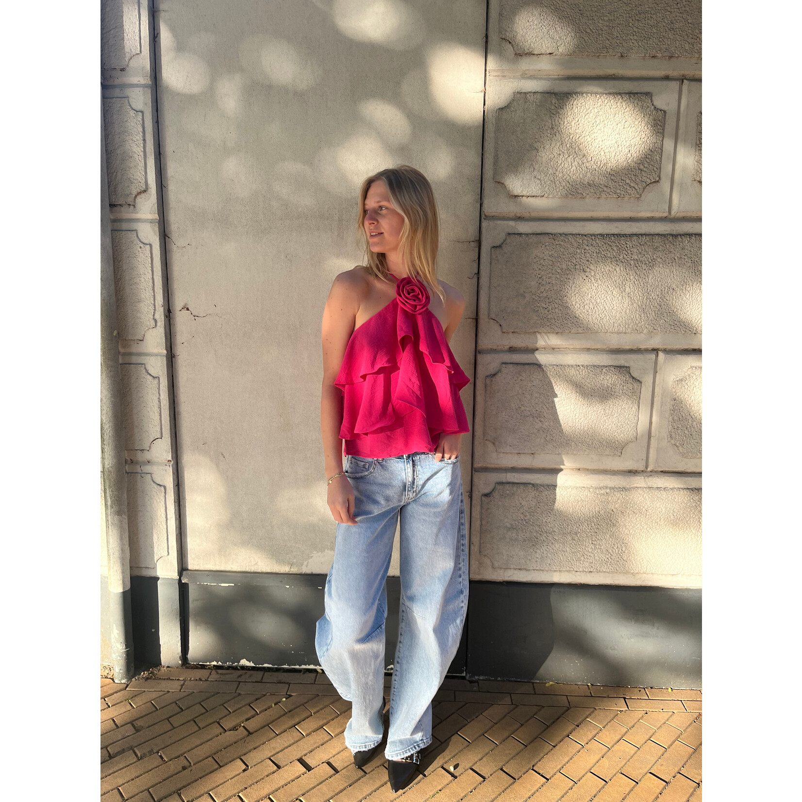 Flo Boutique Top Lou Fuchsia