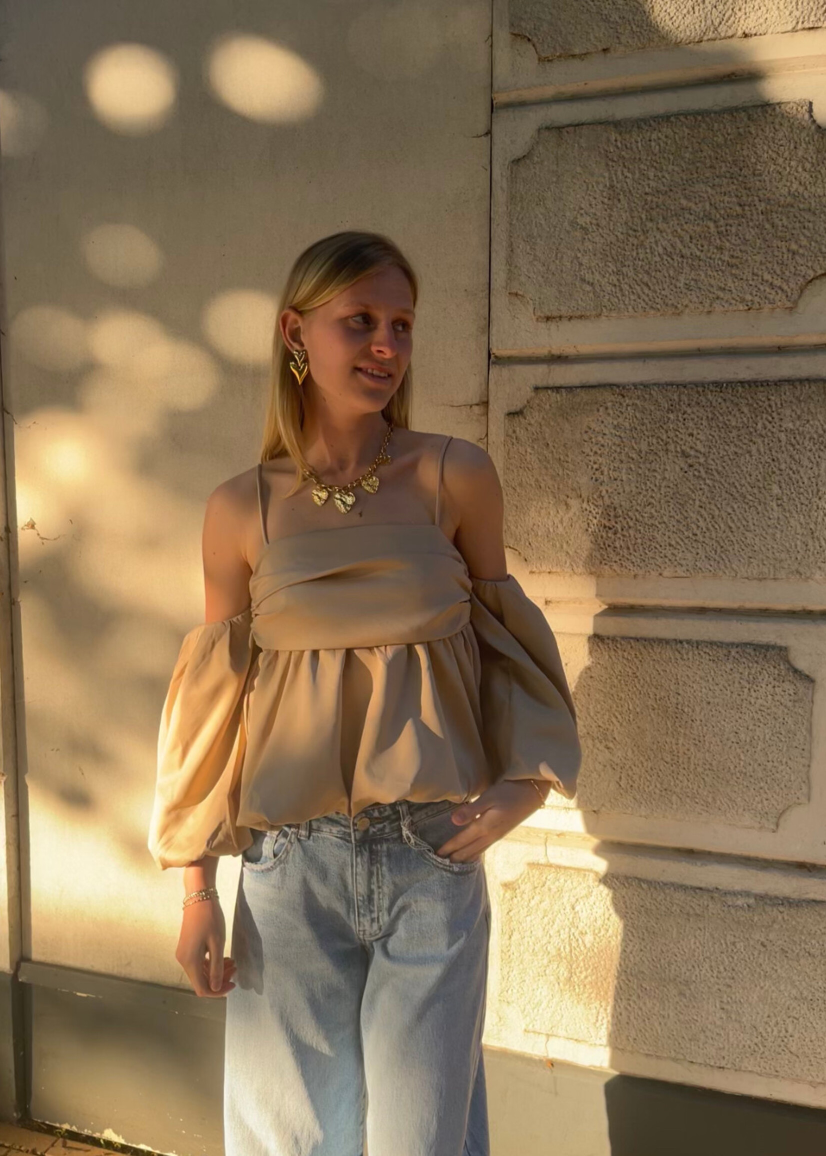 Flo Boutique Top Robin Beige