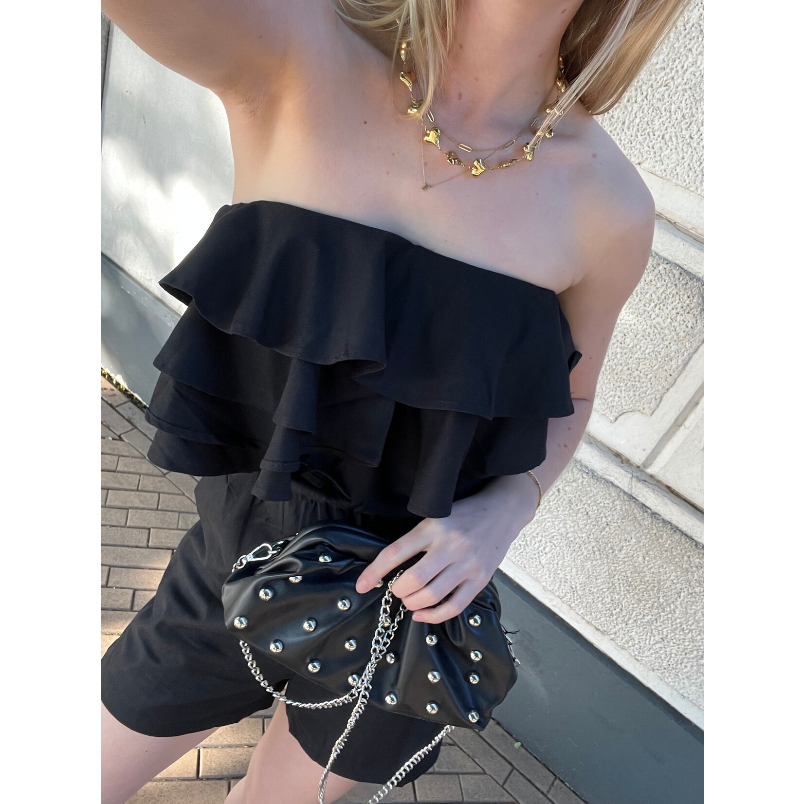 Flo Boutique Playsuit Olivia Black