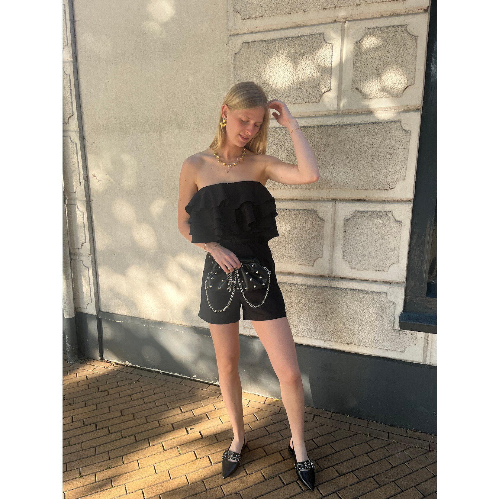 Flo Boutique Playsuit Olivia Black