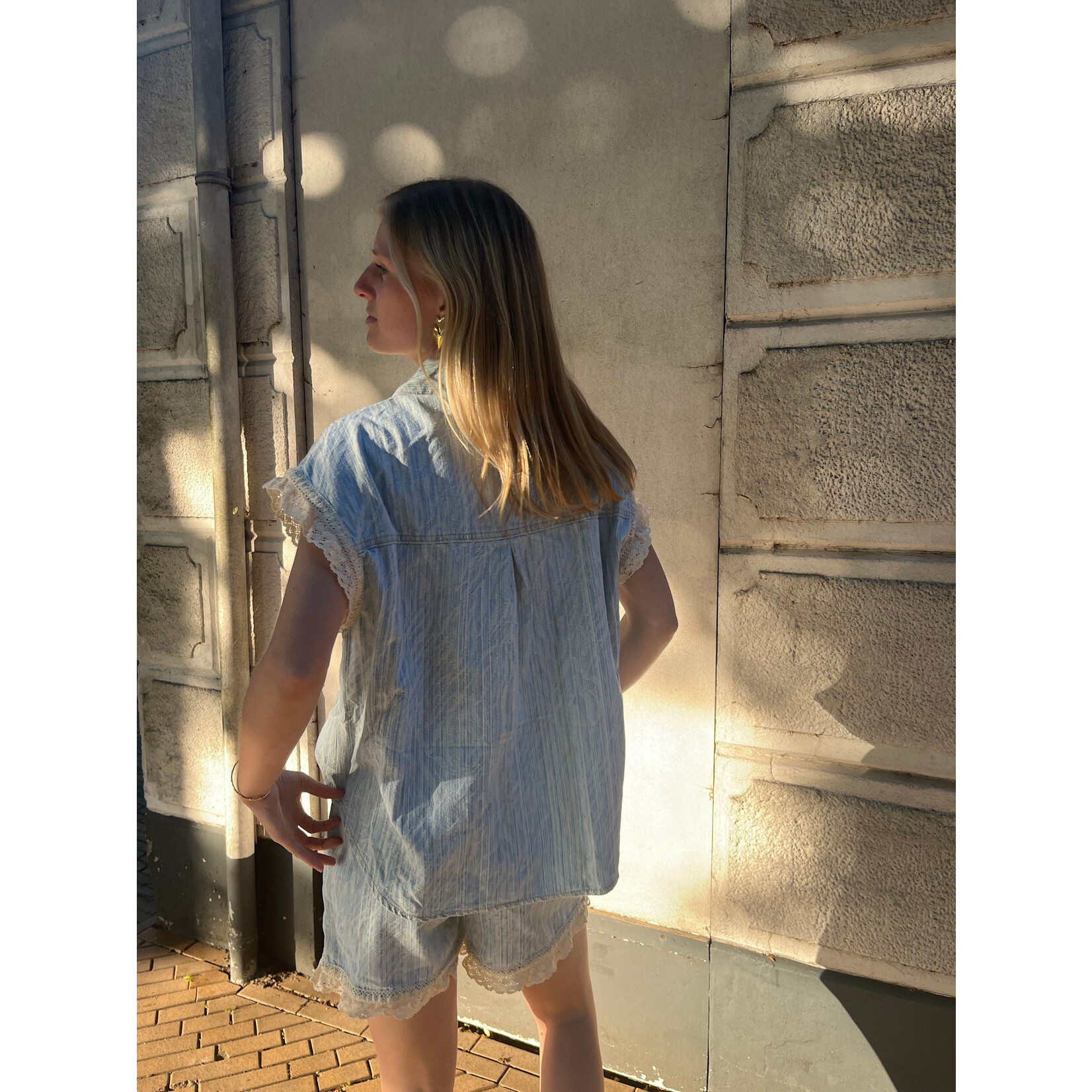 Flo Boutique Denim top Liv