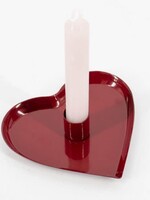 Kolony Kandelaar hart maroon