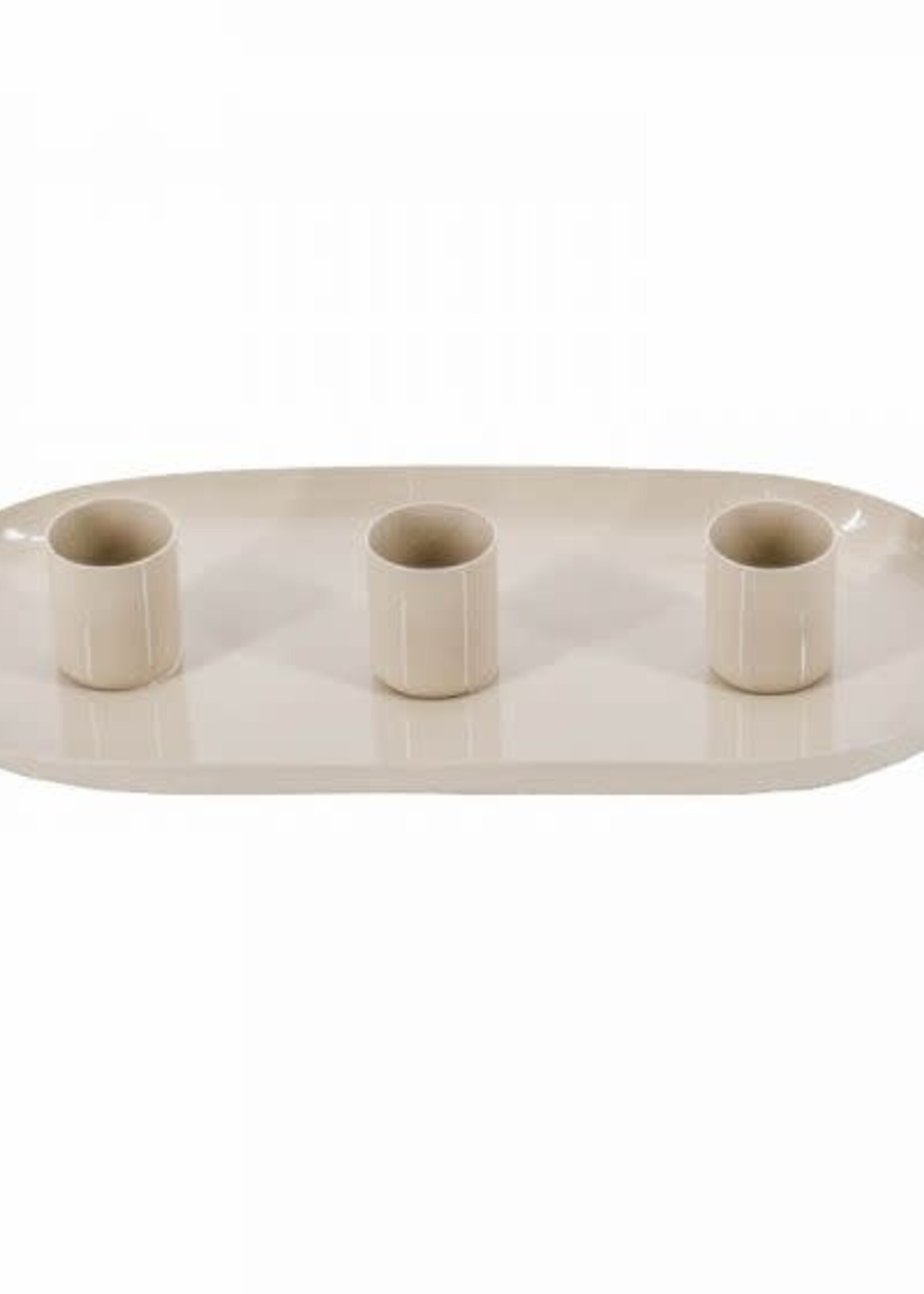 Kolony Kandelaar ovaal beige