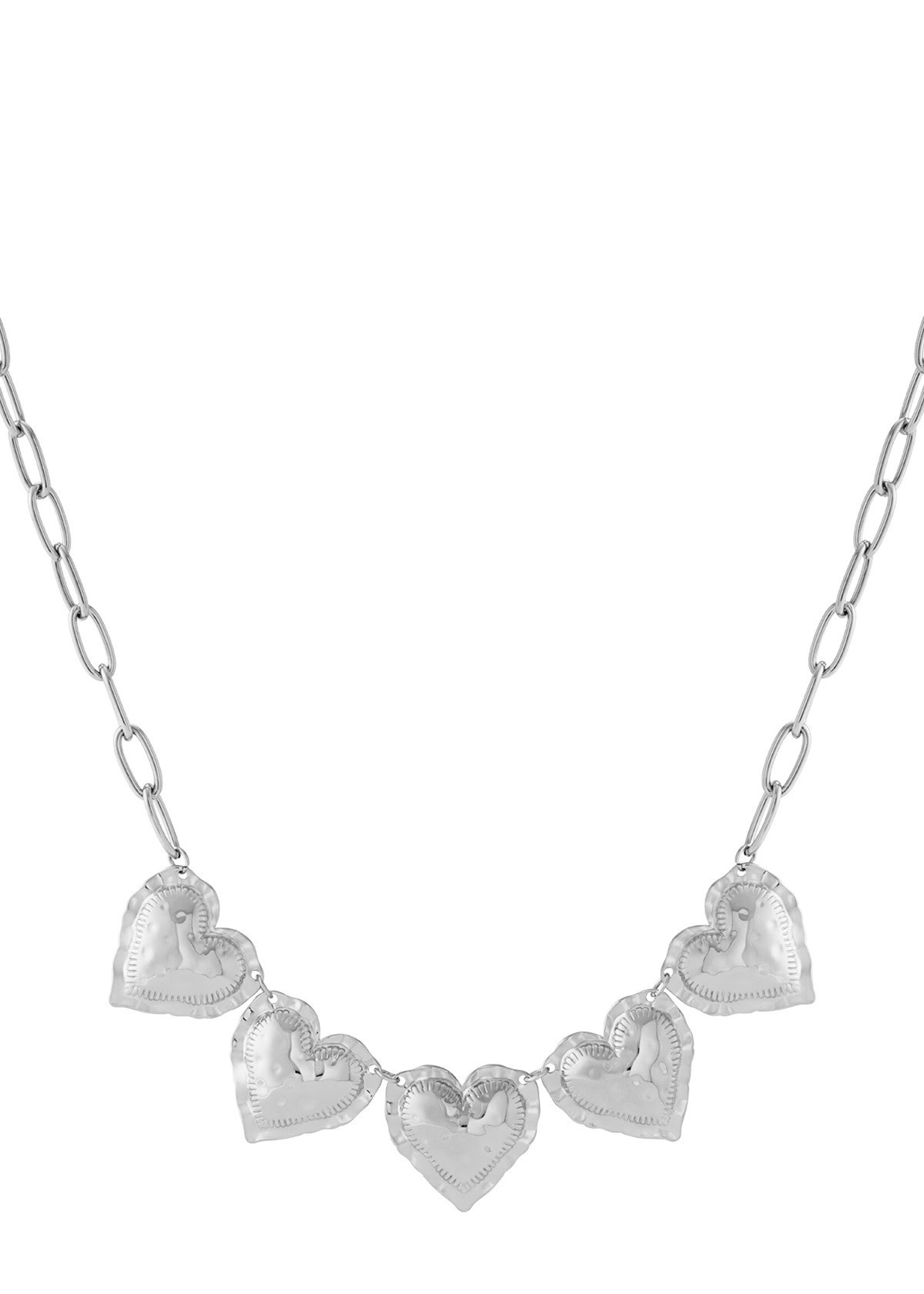 Flo Boutique Ketting Five Hearts