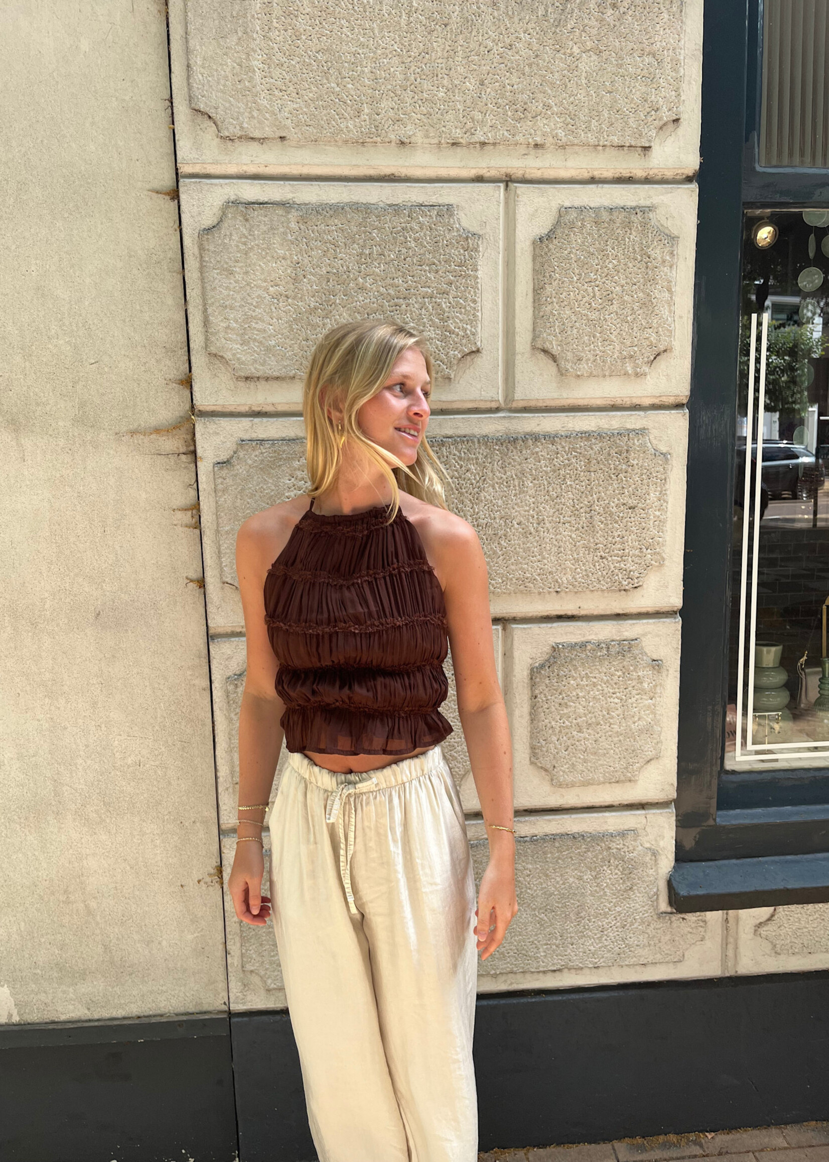 Flo Boutique Top Hannah Choco