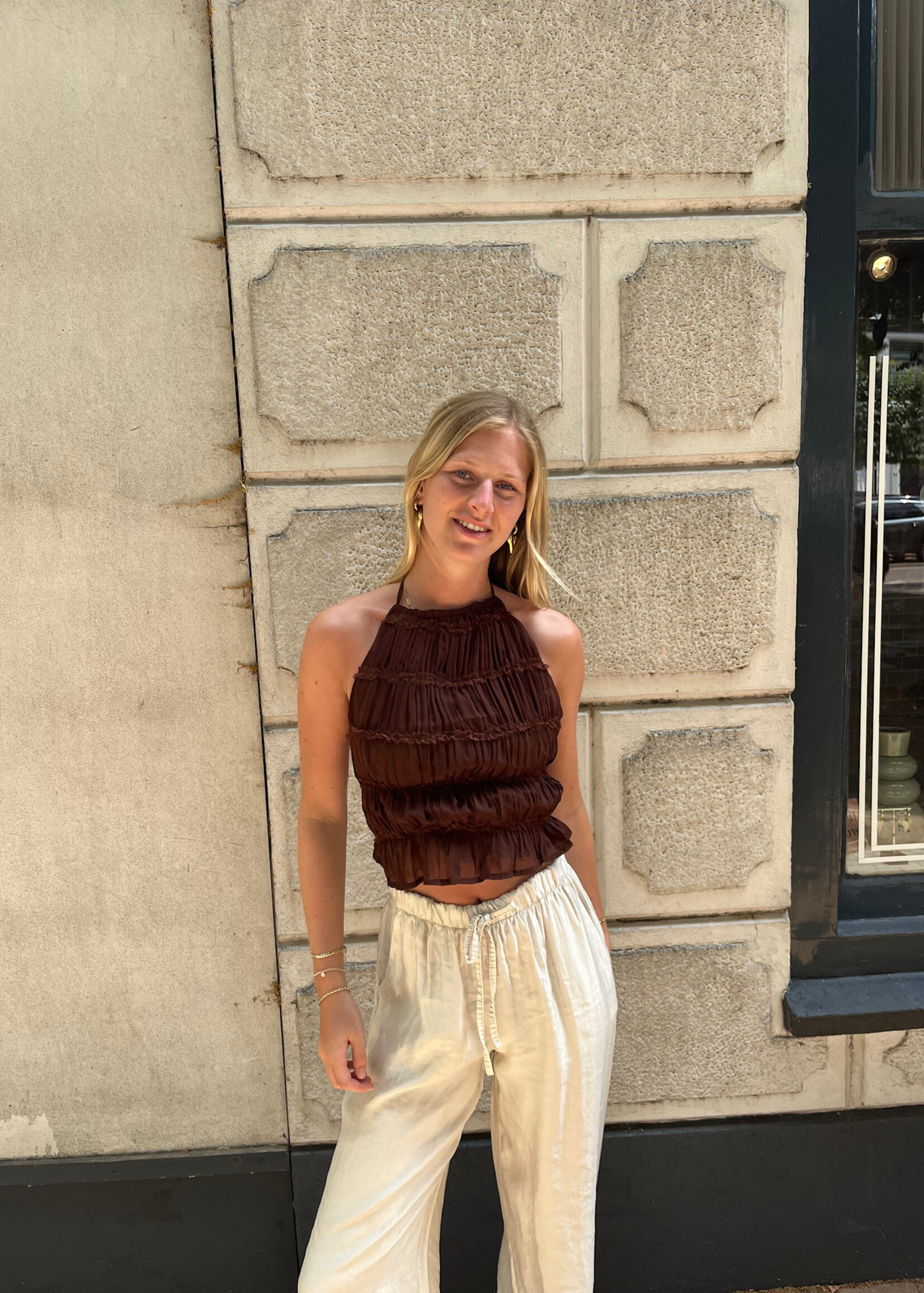 Flo Boutique Top Hannah Choco