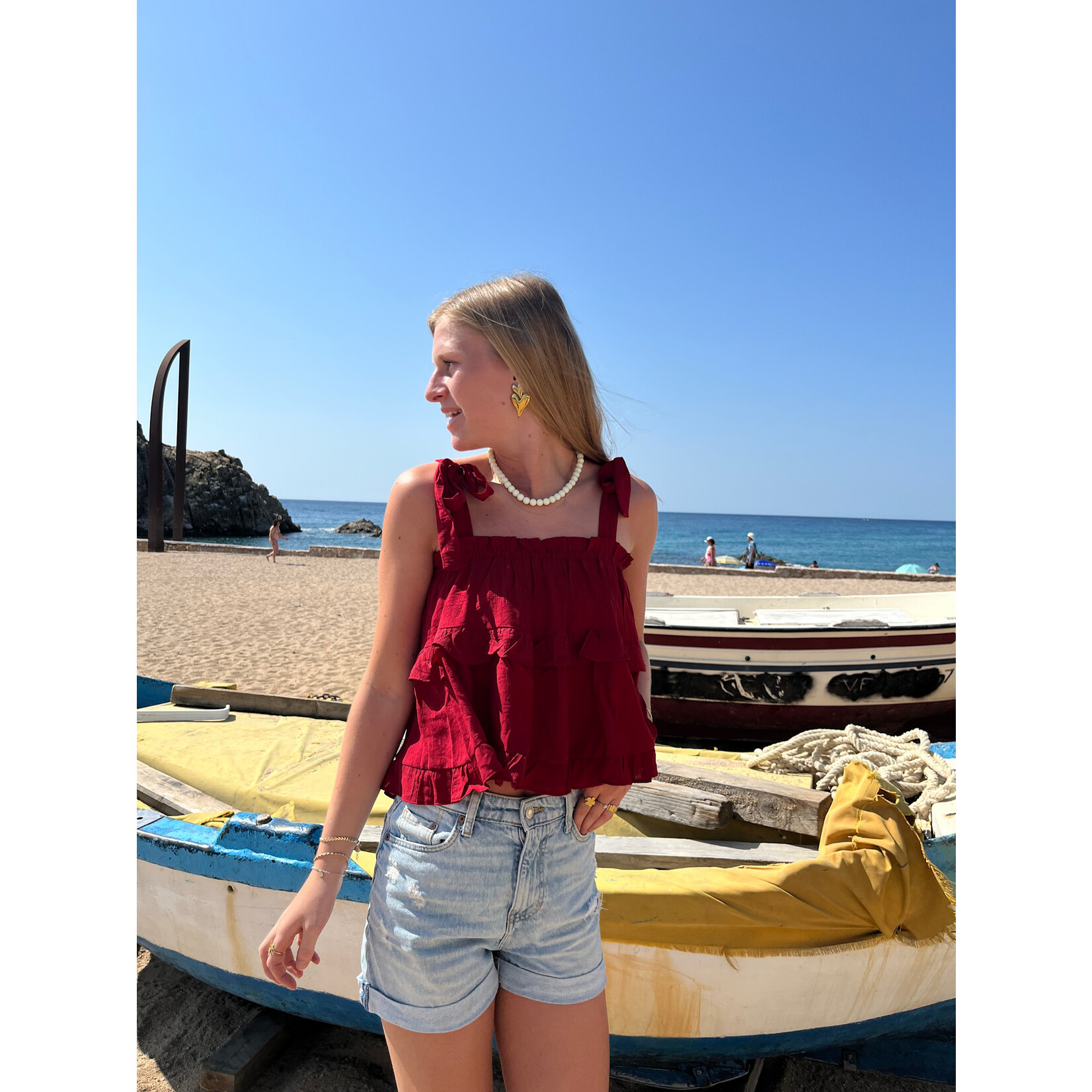Flo Boutique Top Bonita Red