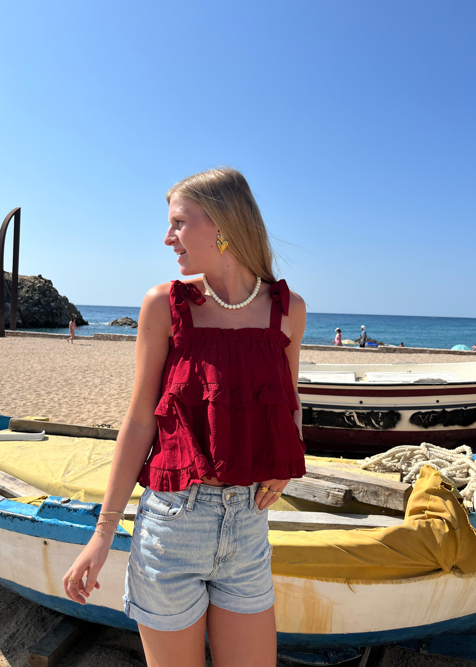 Flo Boutique Top Bonita Red