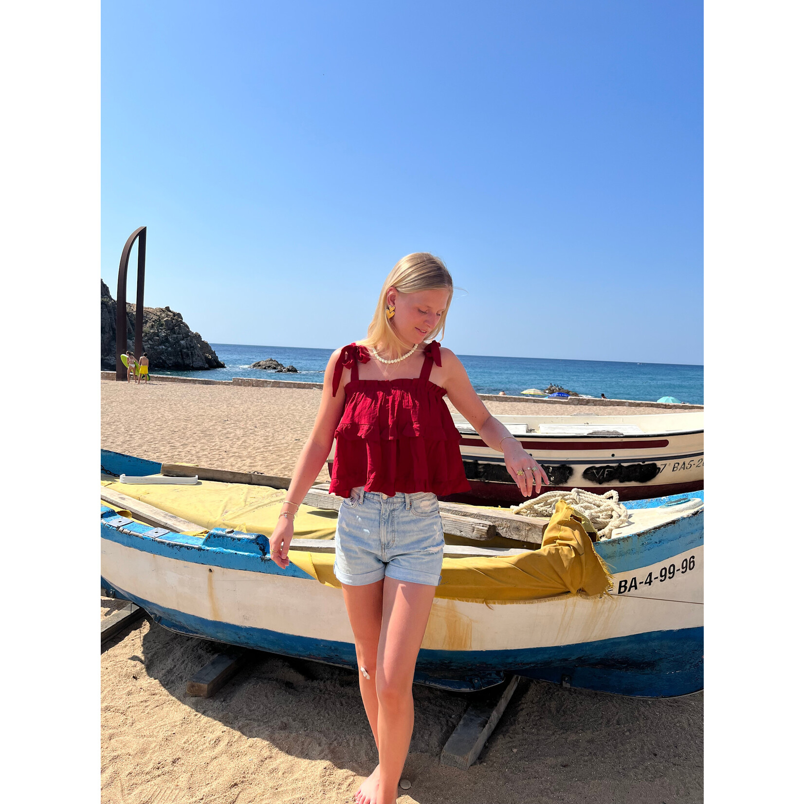 Flo Boutique Top Bonita Red