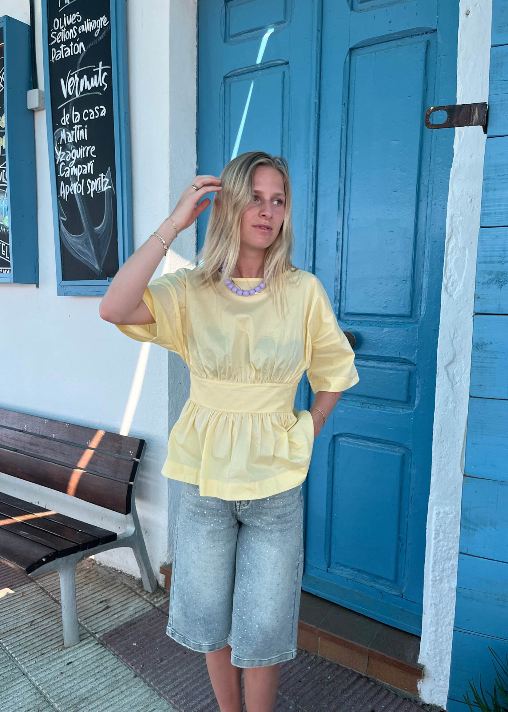 Flo Boutique Top Rox Yellow