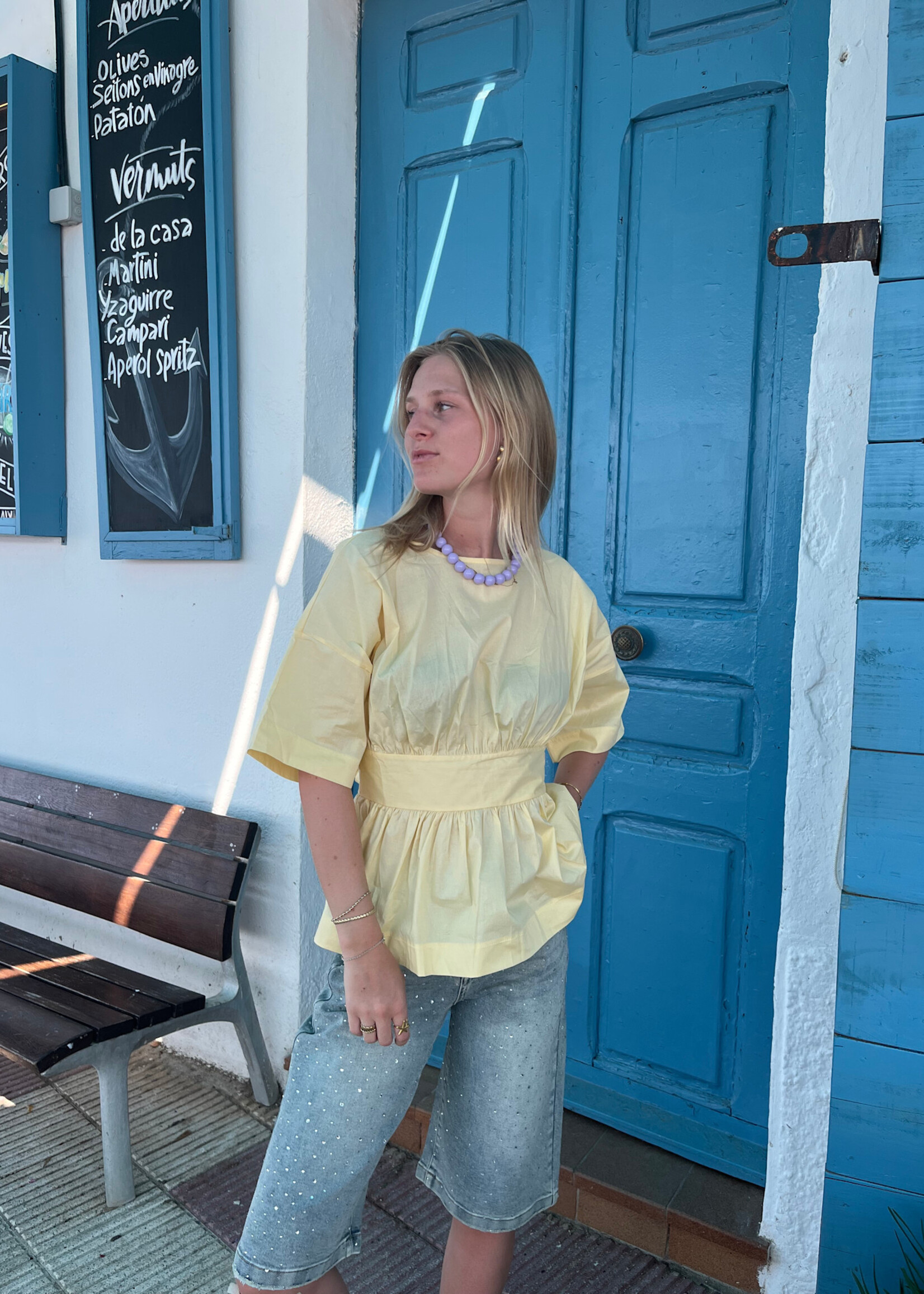 Flo Boutique Top Rox Yellow