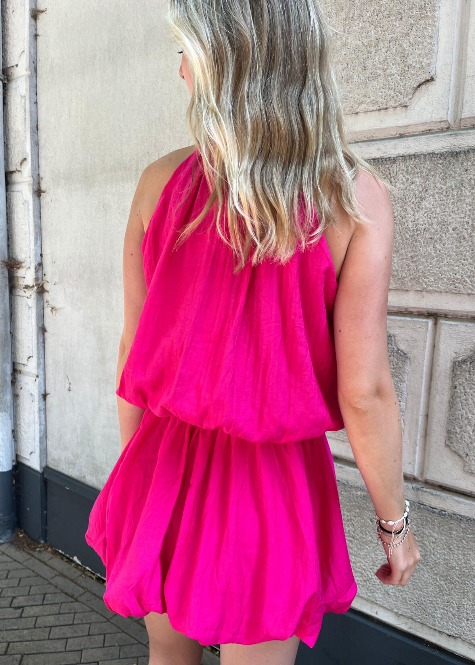 Flo Boutique Jurk Rose Fuchsia