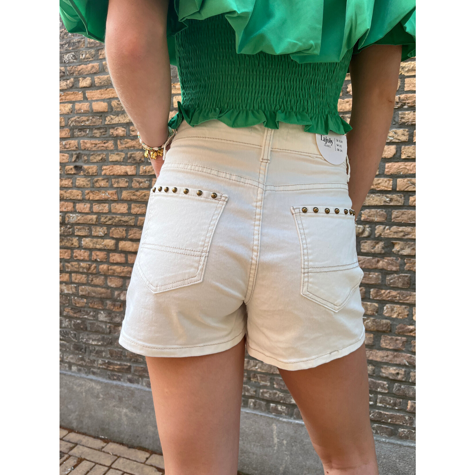 Flo Boutique Denim Short Joly Beige