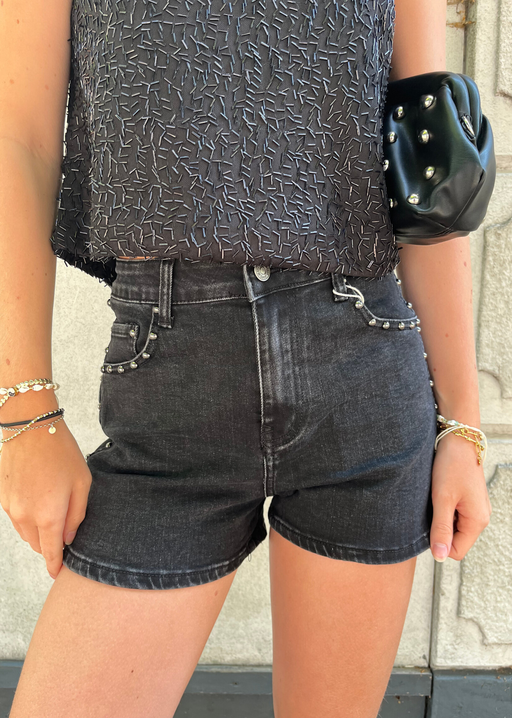 Flo Boutique Denim Short Joly Black