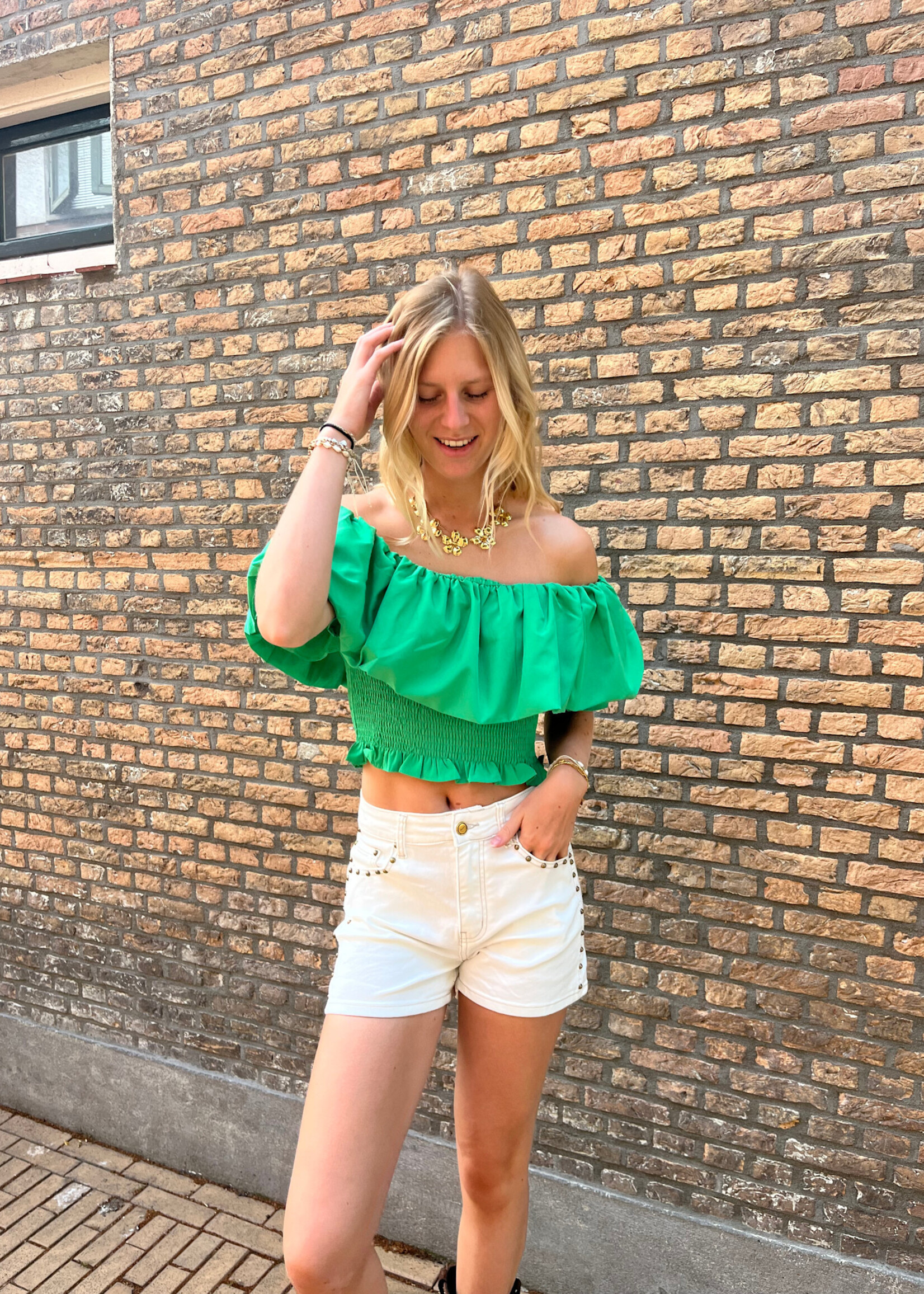 Flo Boutique Top Yui Green