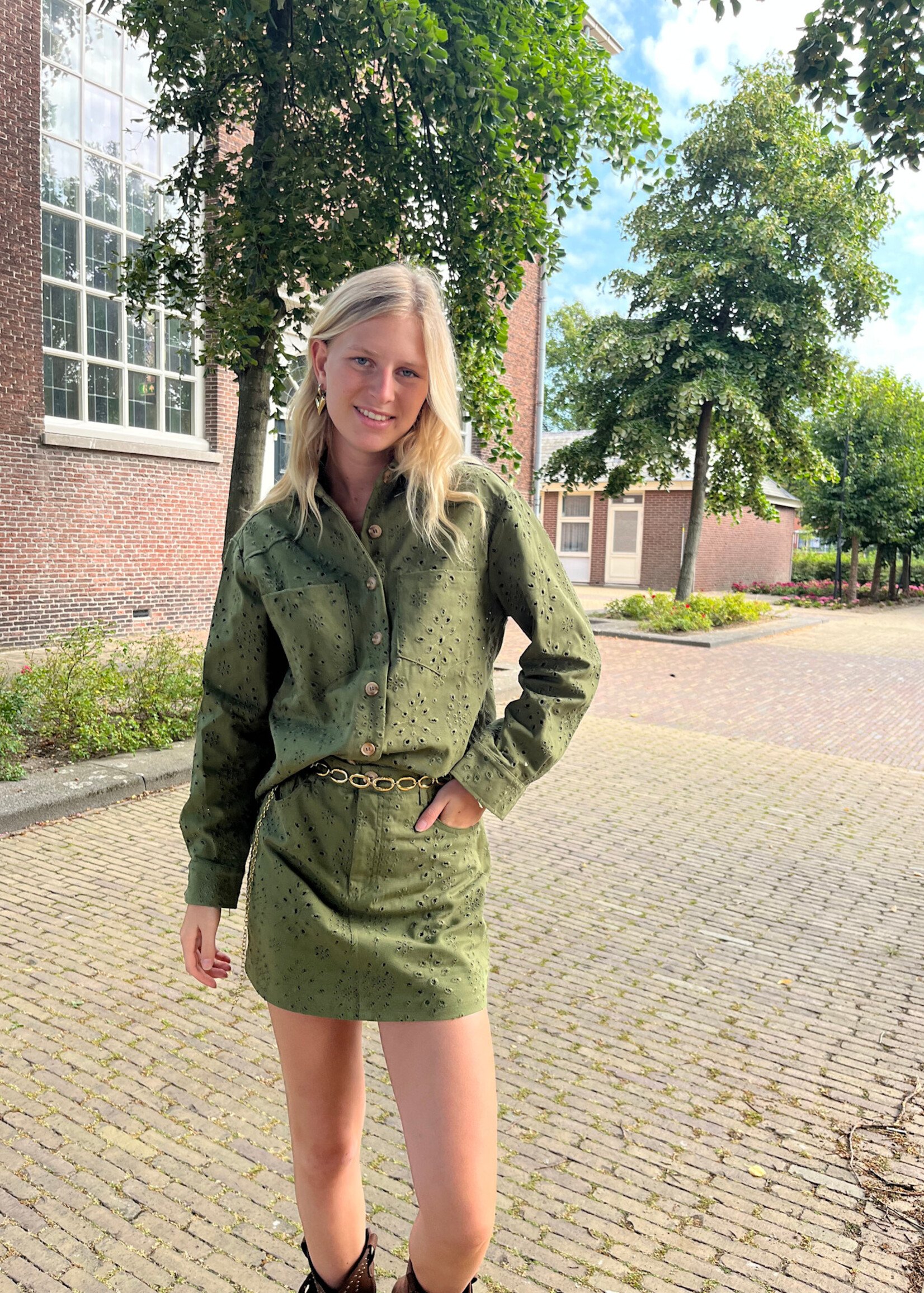 Flo Boutique Top Vieve green